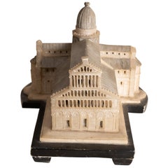 Wonderful 19th Century Carved Alabaster Grand Tour Cathedral