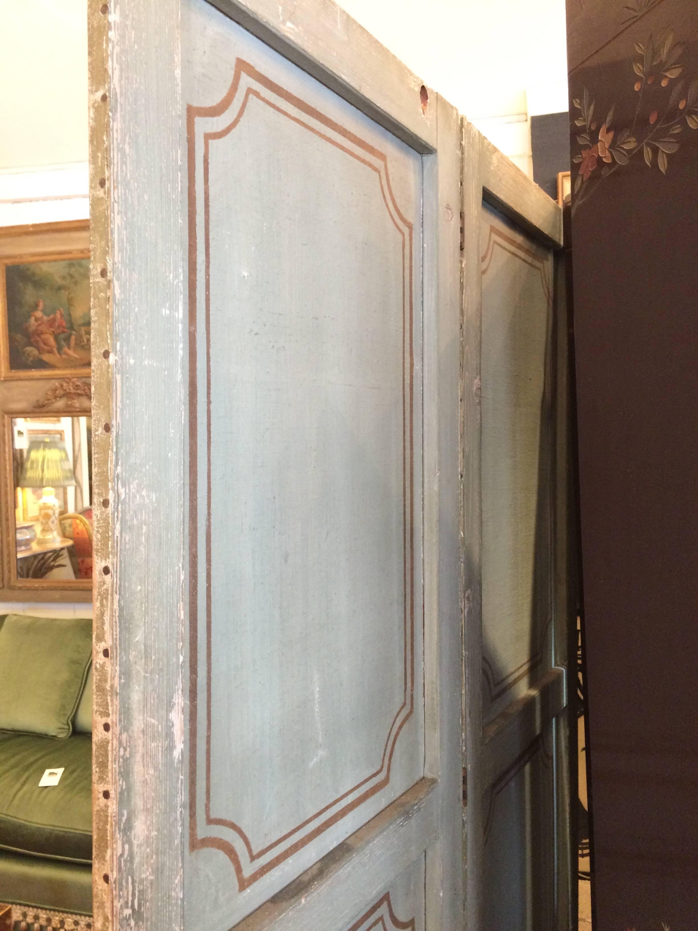 Wonderful 19th Century Continental Painted Screen 7