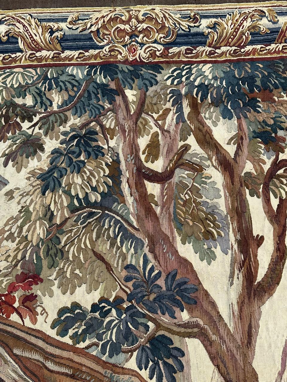 Merveilleuse tapisserie d'Aubusson française du 19ème siècle de Bobyrug  en vente 4