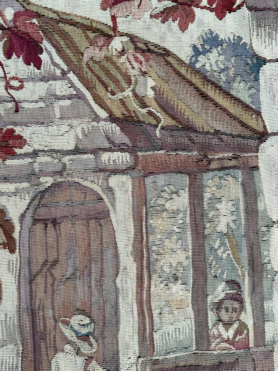 Merveilleuse tapisserie d'Aubusson française du 19ème siècle de Bobyrug  en vente 6