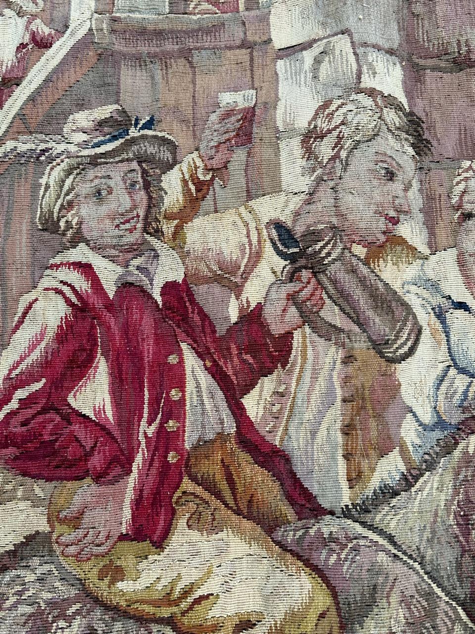 Merveilleuse tapisserie d'Aubusson française du 19ème siècle de Bobyrug  en vente 7