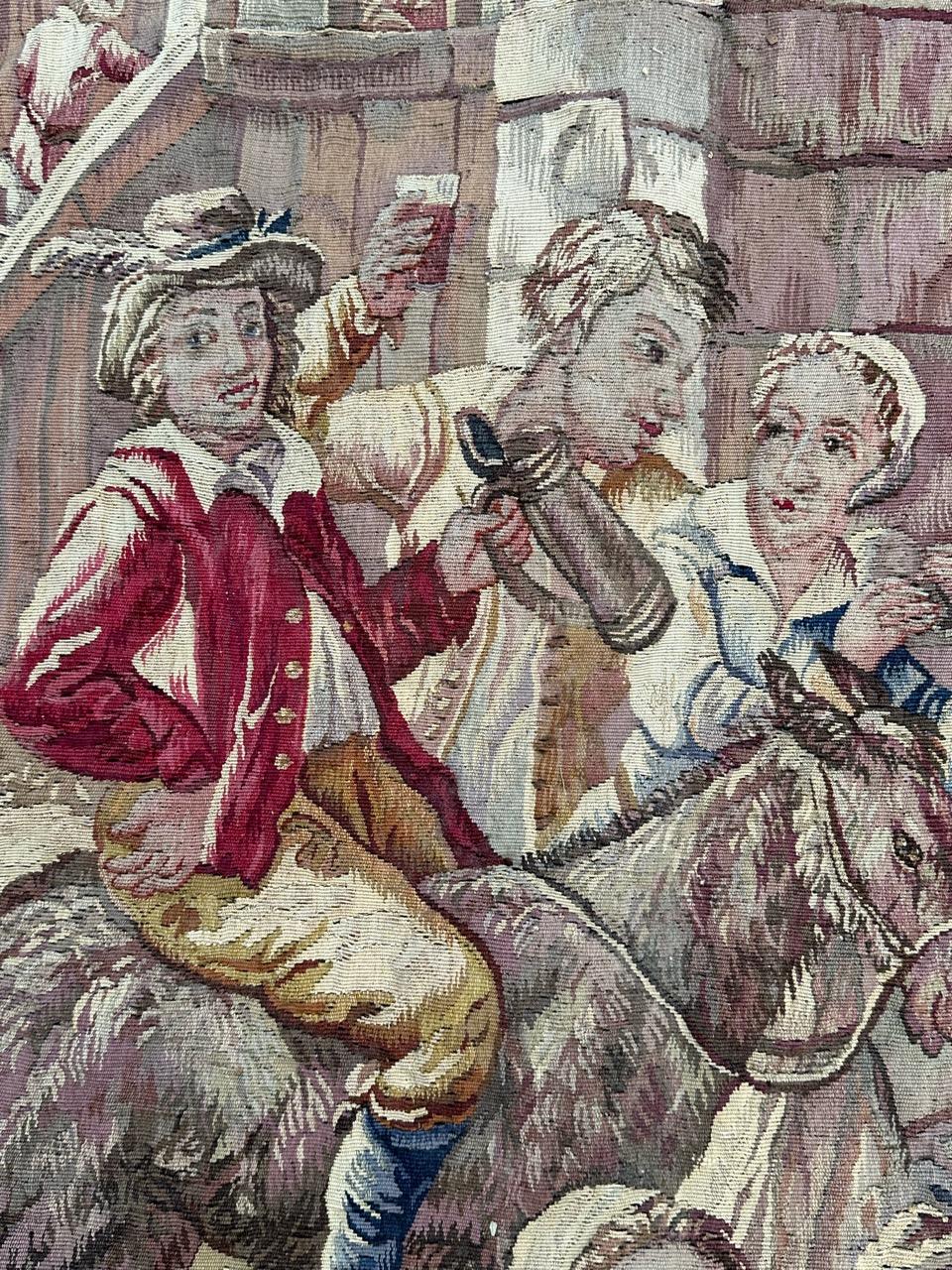 XIXe siècle Merveilleuse tapisserie d'Aubusson française du 19ème siècle de Bobyrug  en vente