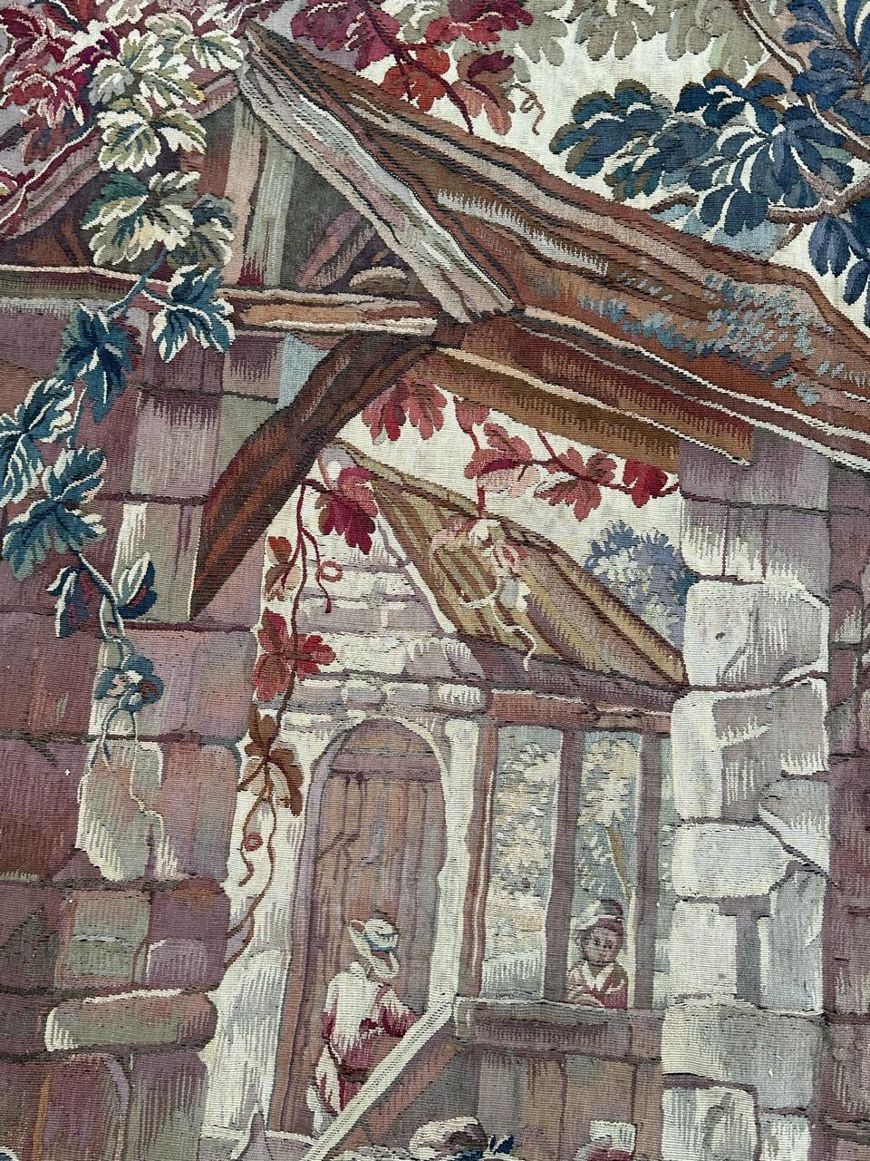 Merveilleuse tapisserie d'Aubusson française du 19ème siècle de Bobyrug  en vente 2
