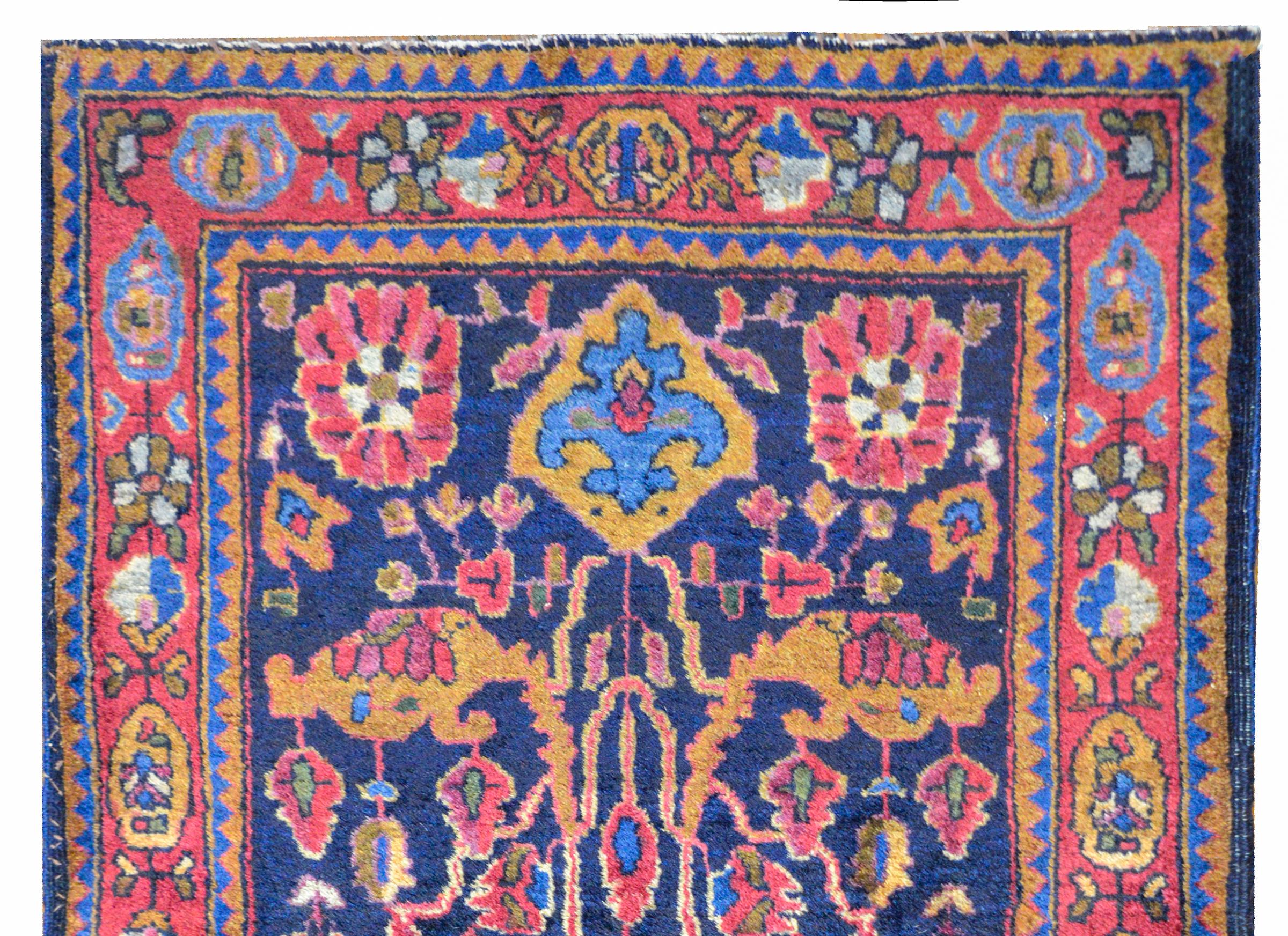 Wool Wonderful Early 20th Century Kashan Rug For Sale