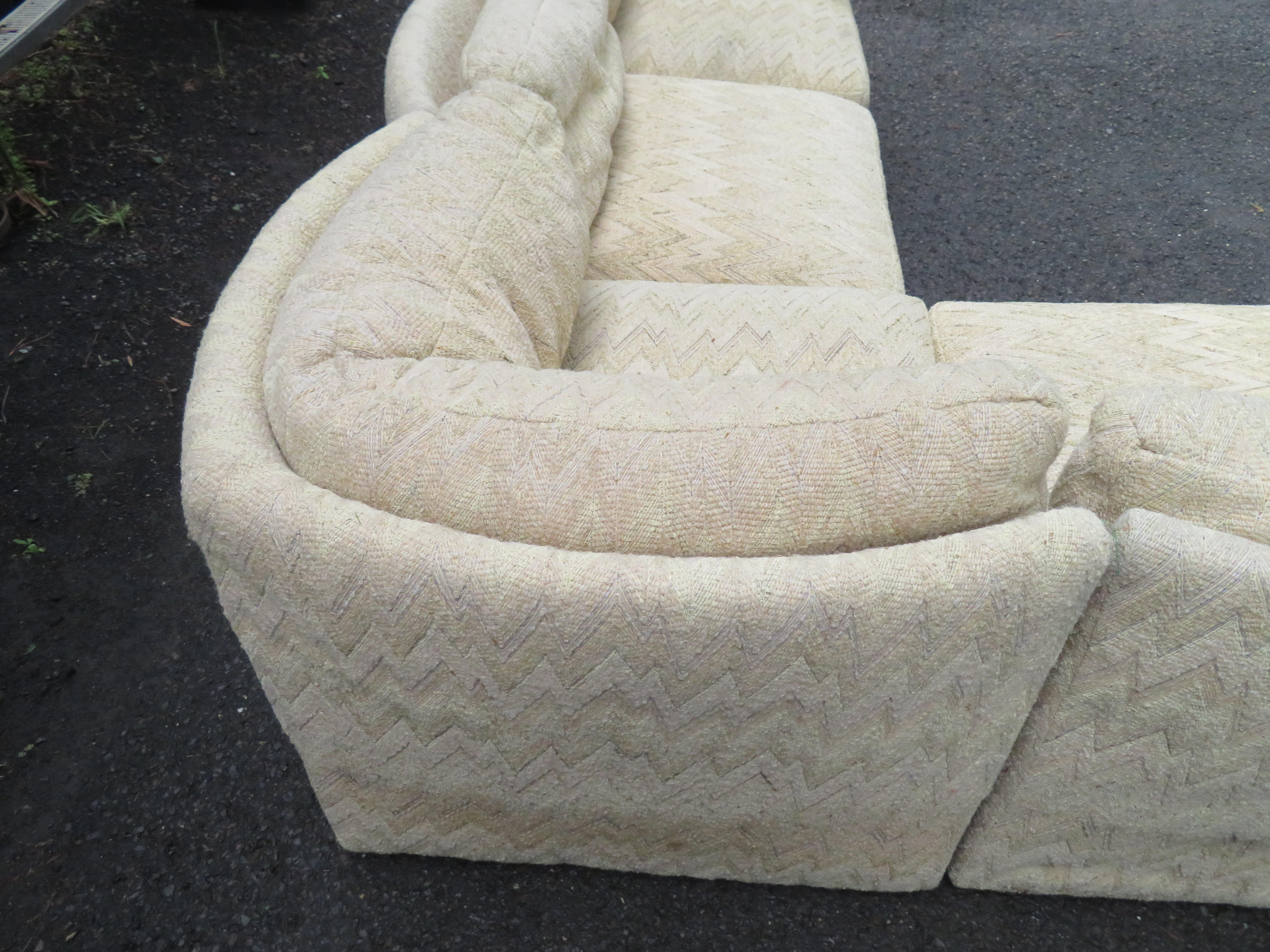 curved back sectional