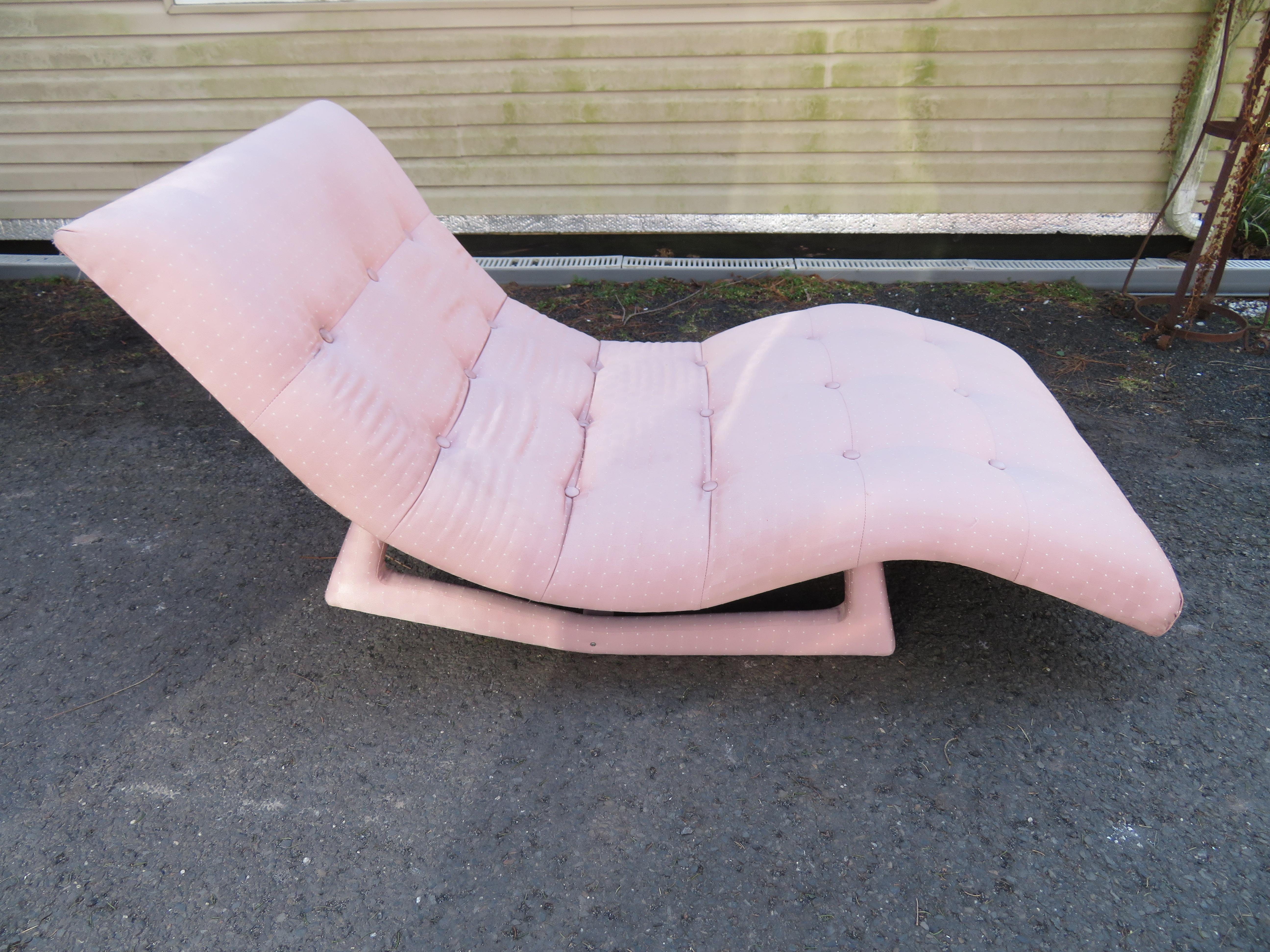 Magnifique fauteuil de salon à bascule incurvé Adrian Pearsall, mi-siècle moderne en vente 4