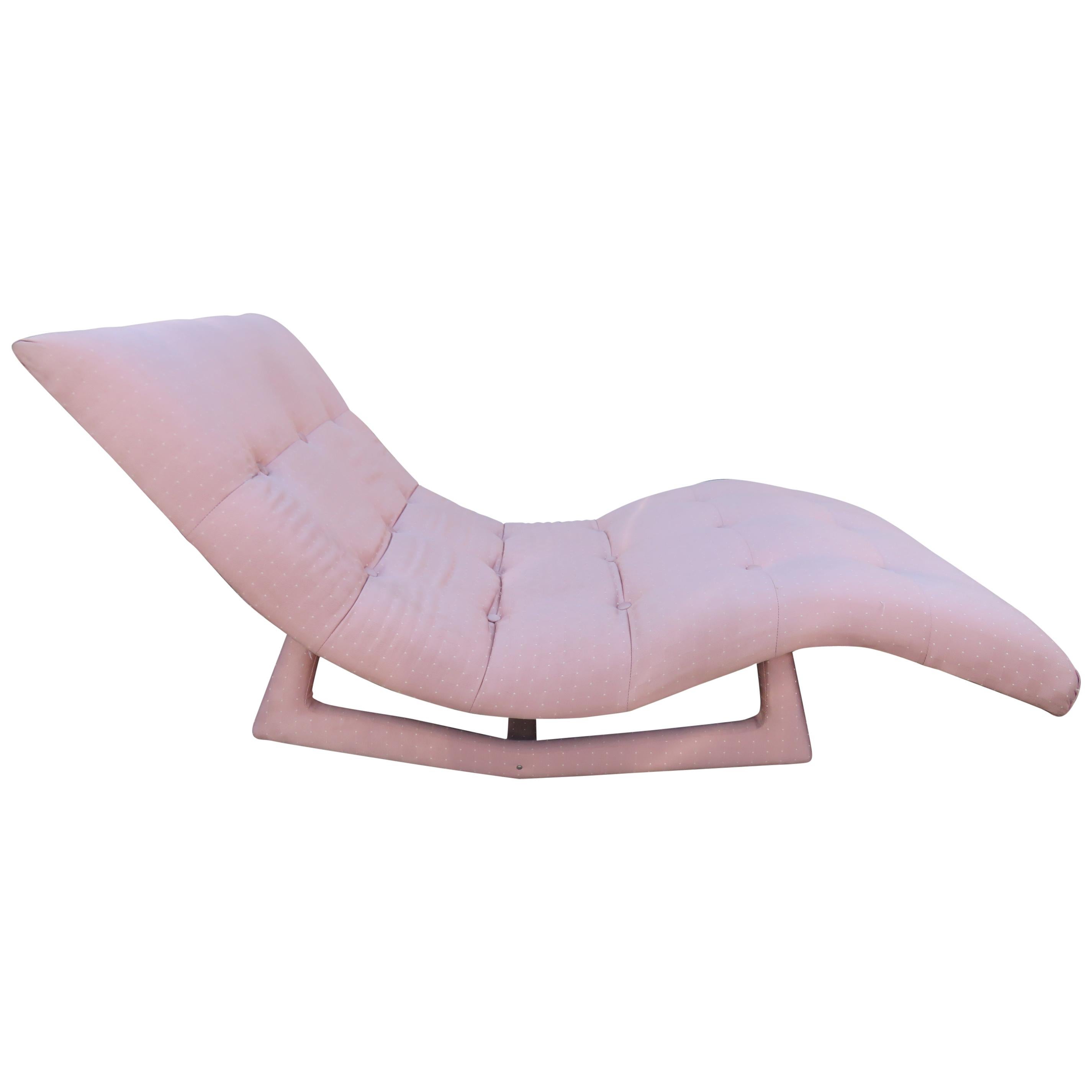 Wonderful Adrian Pearsall Curved Wave Chaise Lounge Rocker Mid-Century Modern For Sale
