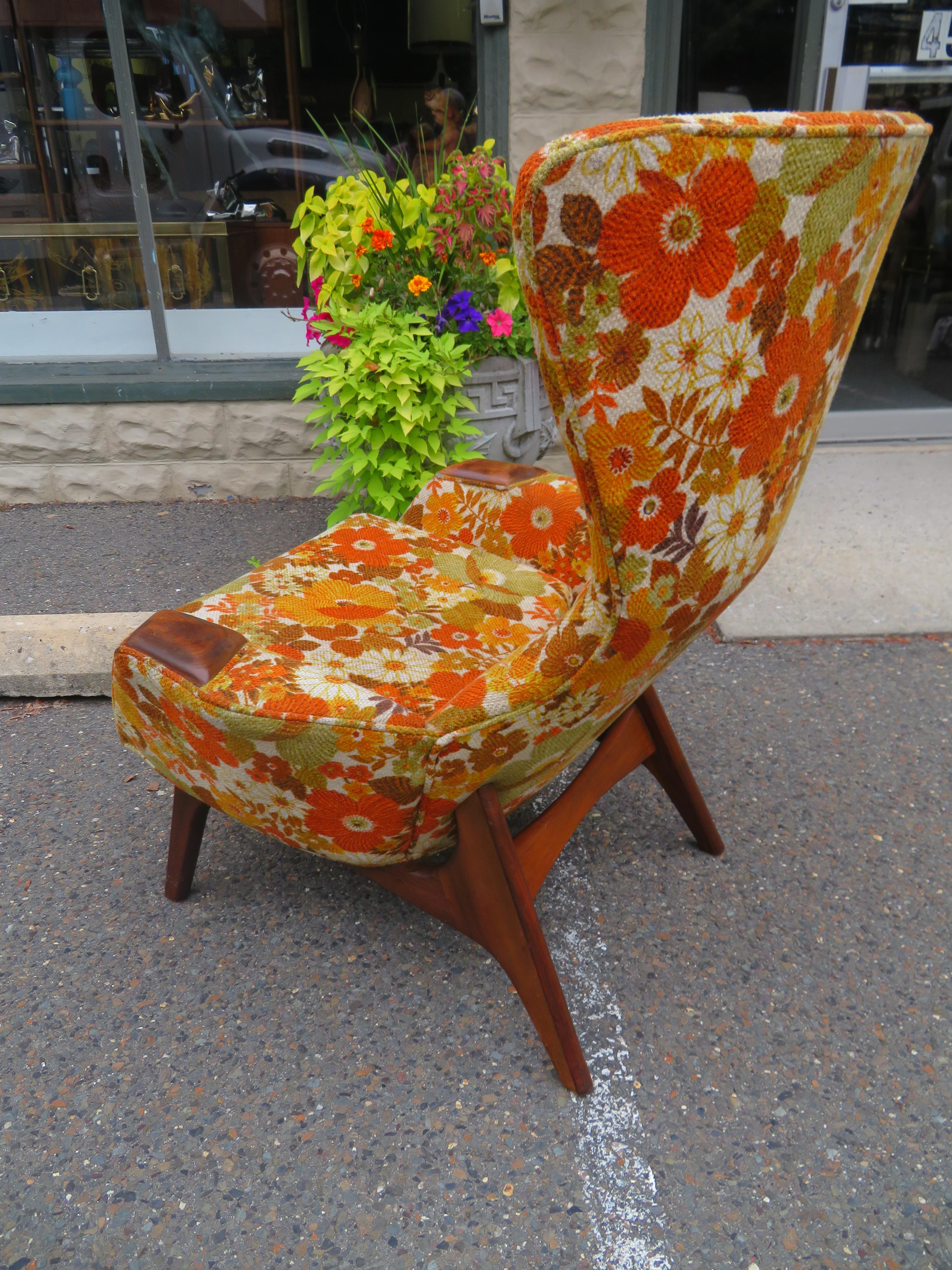 Wonderful Adrian Pearsall Wing High Back Chair Craft Associates Model 2231-C 3
