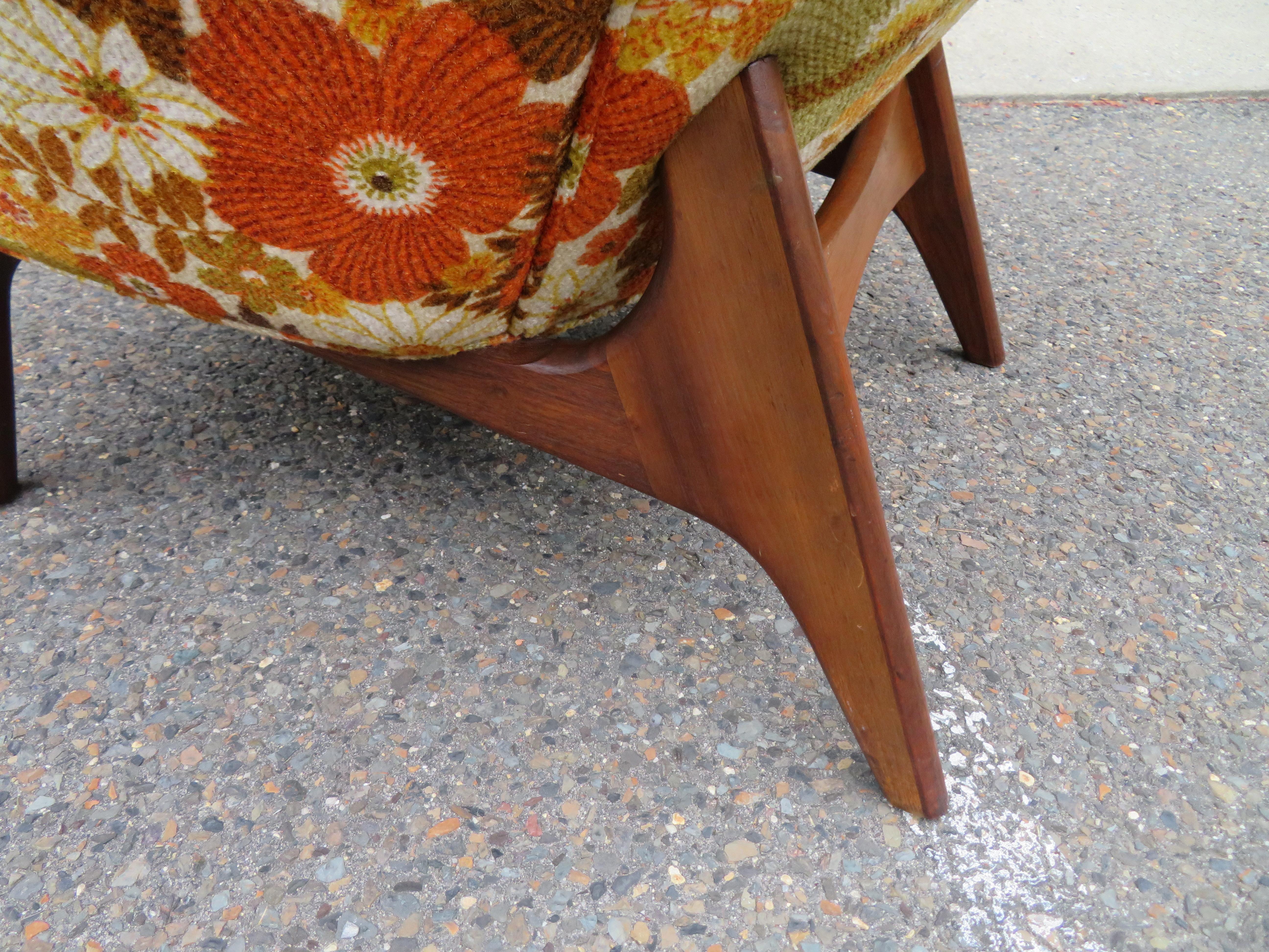 Mid-20th Century Wonderful Adrian Pearsall Wing High Back Chair Craft Associates Model 2231-C