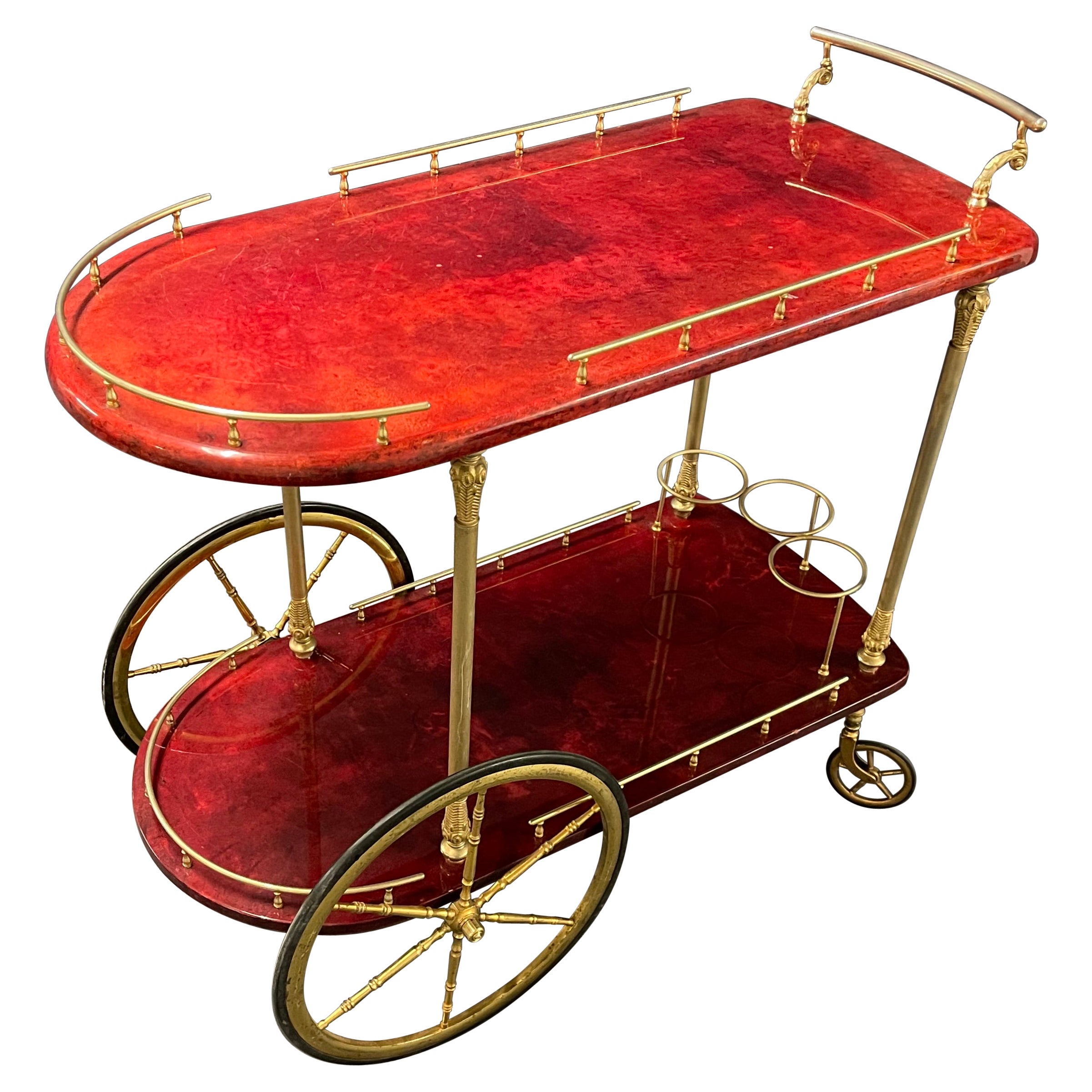 Wonderful Aldo Tura Barcart, Rare Color