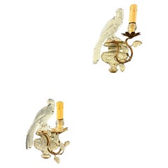 Wonderful and early Maison Bagues Parrot sconces