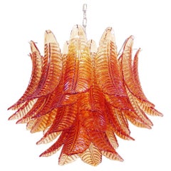 Wonderful and Elegant Italian Murano Felci Glass Chandelier