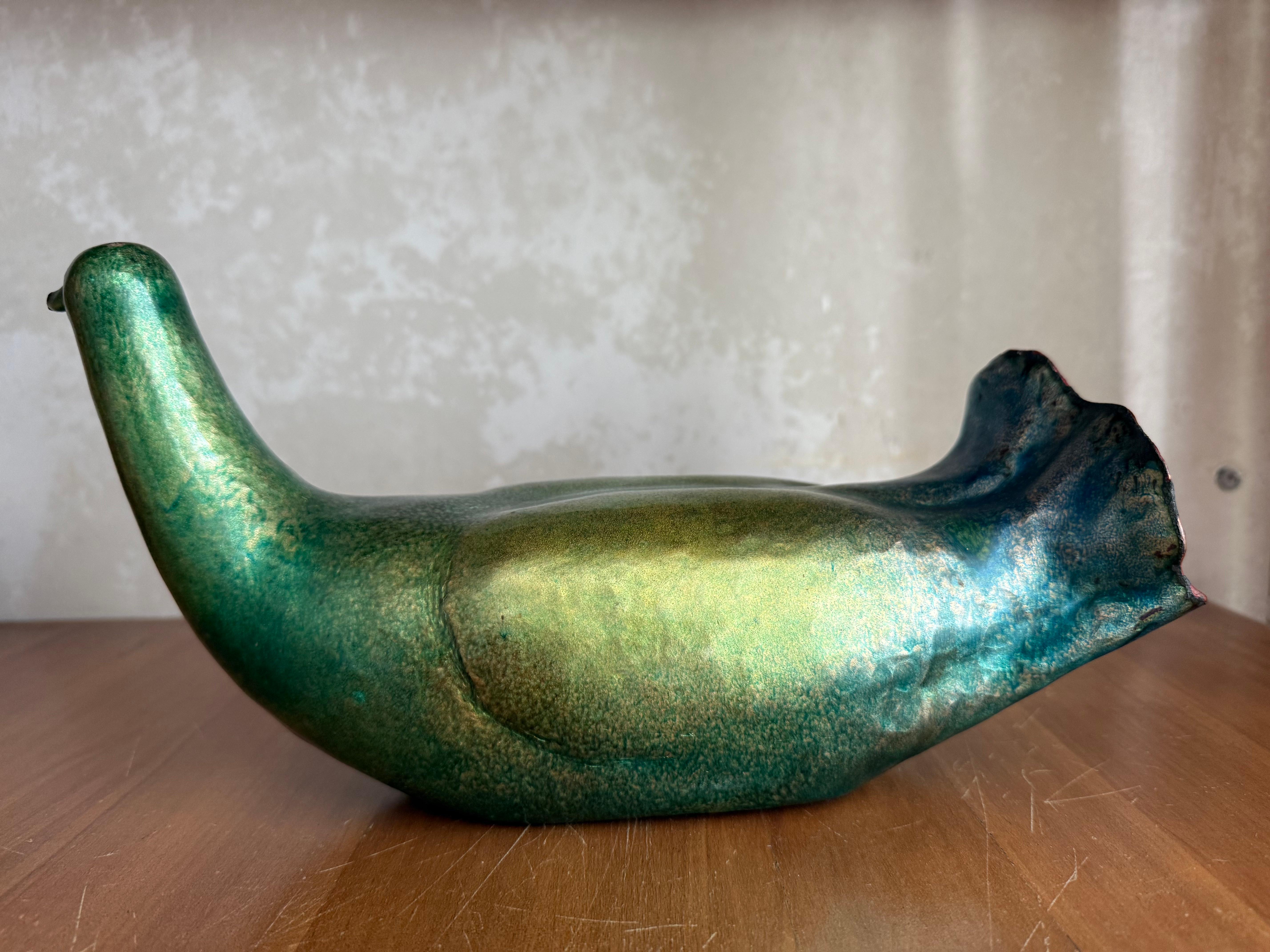meravigliosa e rara scultura di colomba de poli in vendita 4