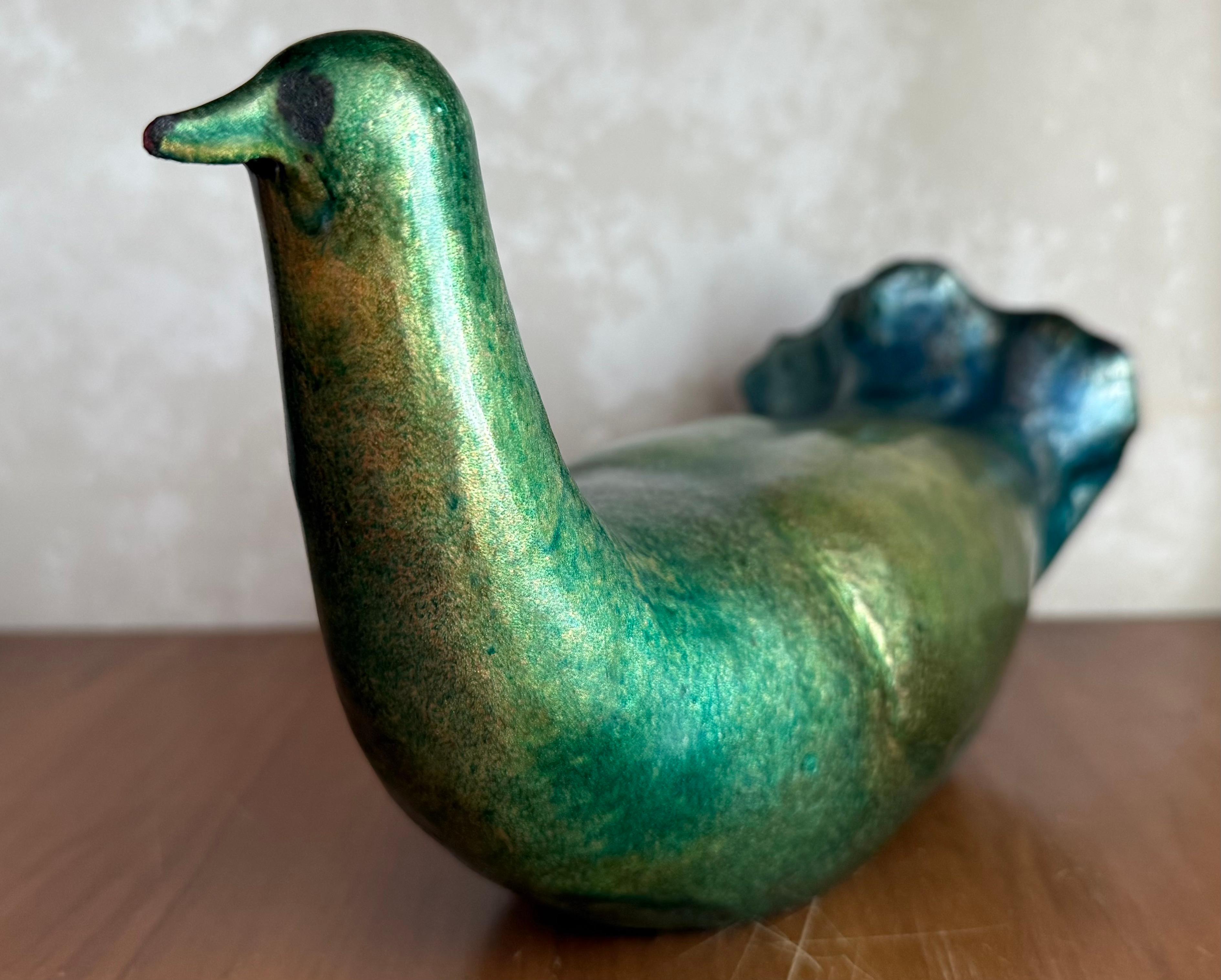 meravigliosa e rara scultura di colomba de poli in vendita 5