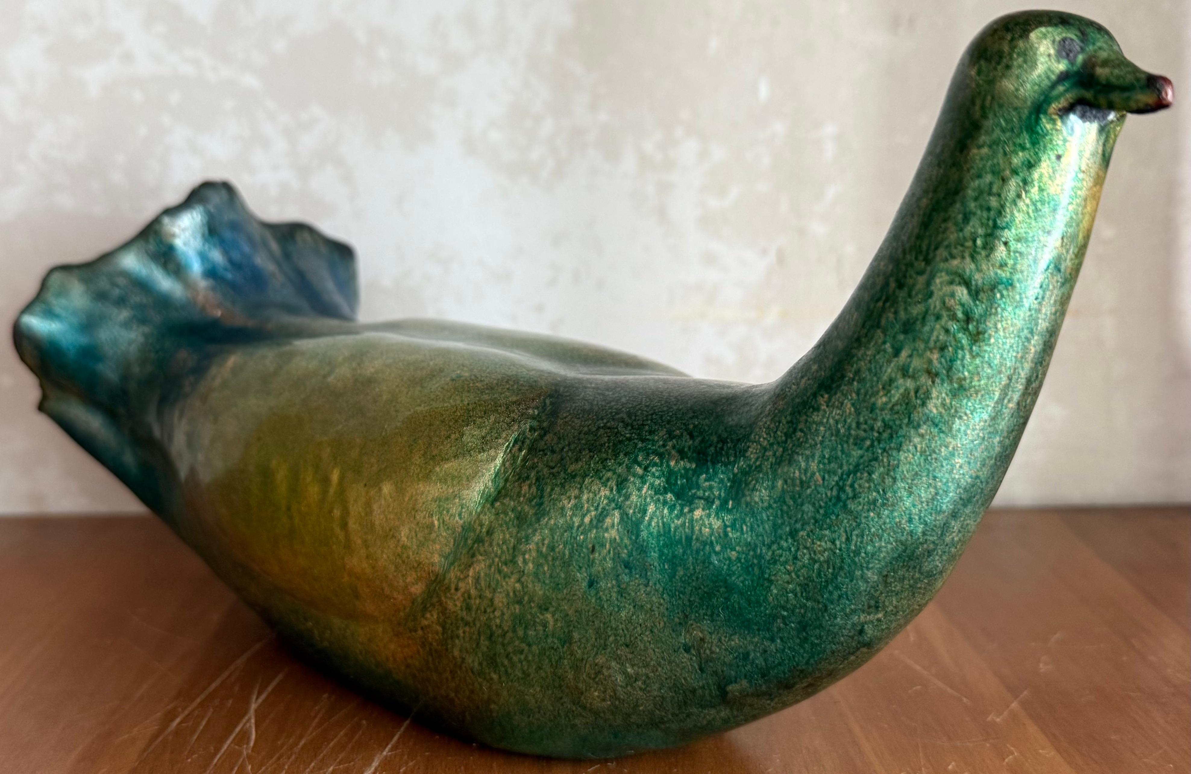 meravigliosa e rara scultura di colomba de poli in vendita 9