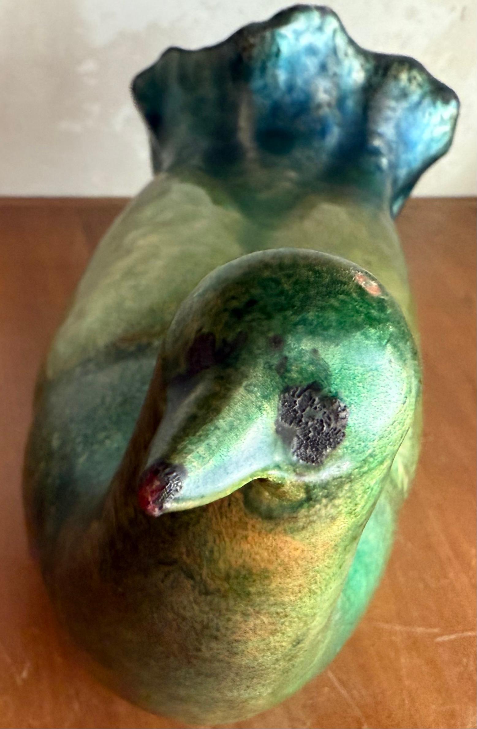 meravigliosa e rara scultura di colomba de poli In condizioni discrete in vendita a Munich, DE
