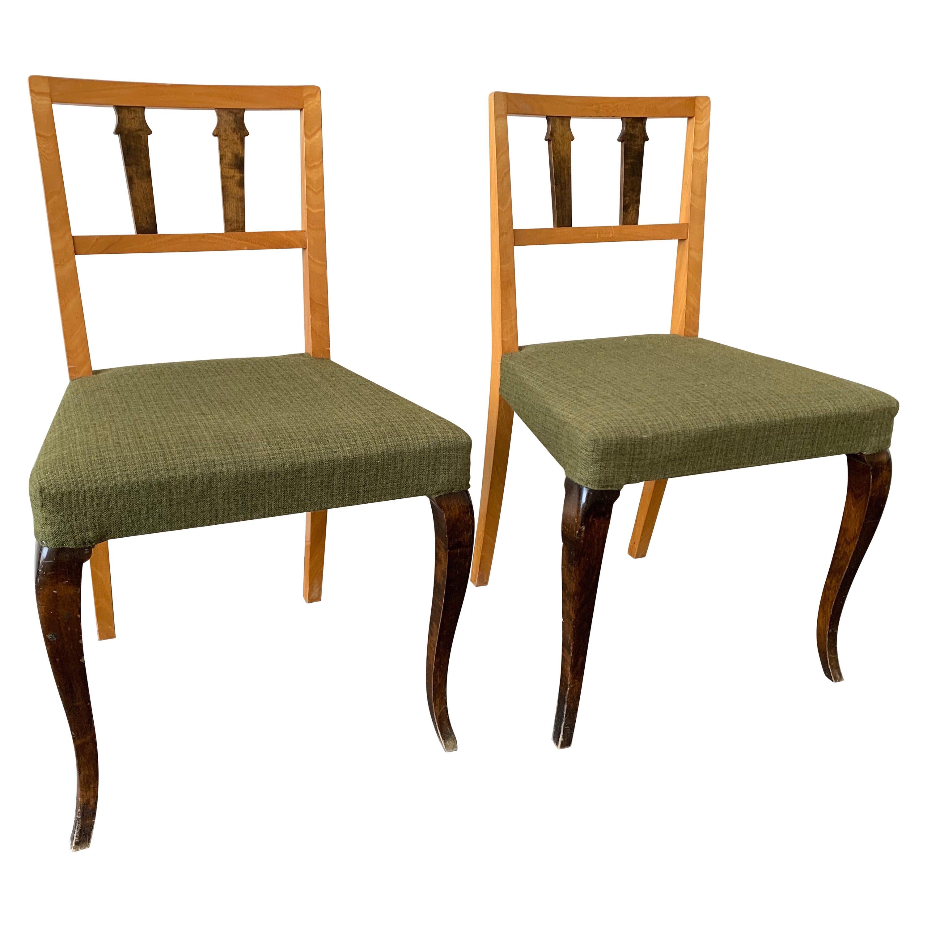 Wonderful and Unique Dining Chairs by Theodor Hellberg For Sale