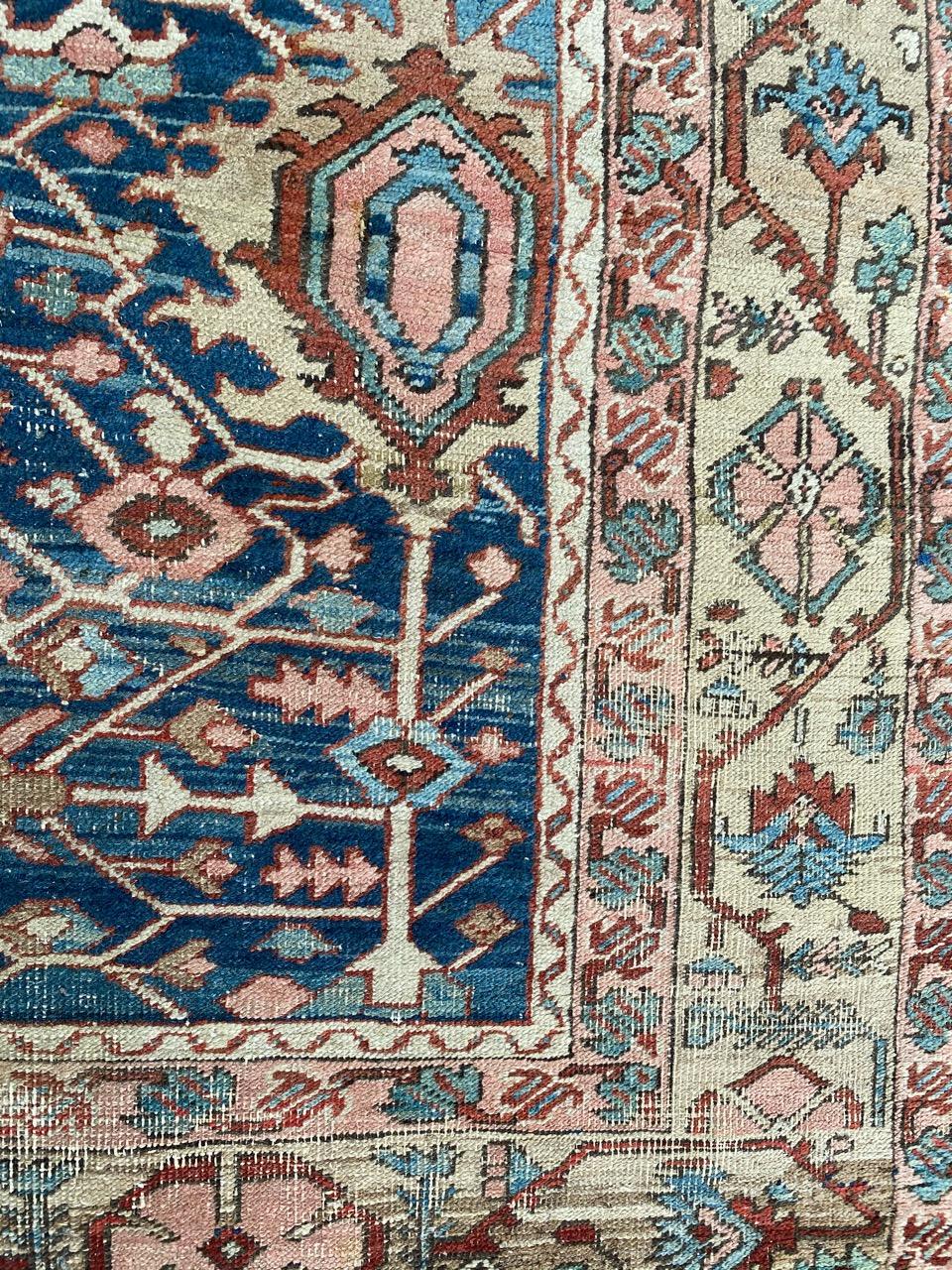 Bobyrug’s Wonderful Antique 19th Century Heriz Rug For Sale 9