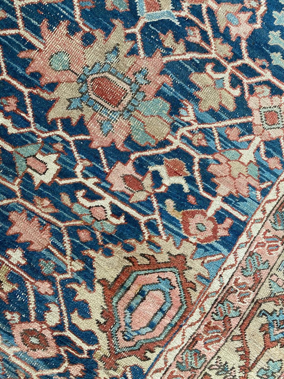 Bobyrug’s Wonderful Antique 19th Century Heriz Rug For Sale 10