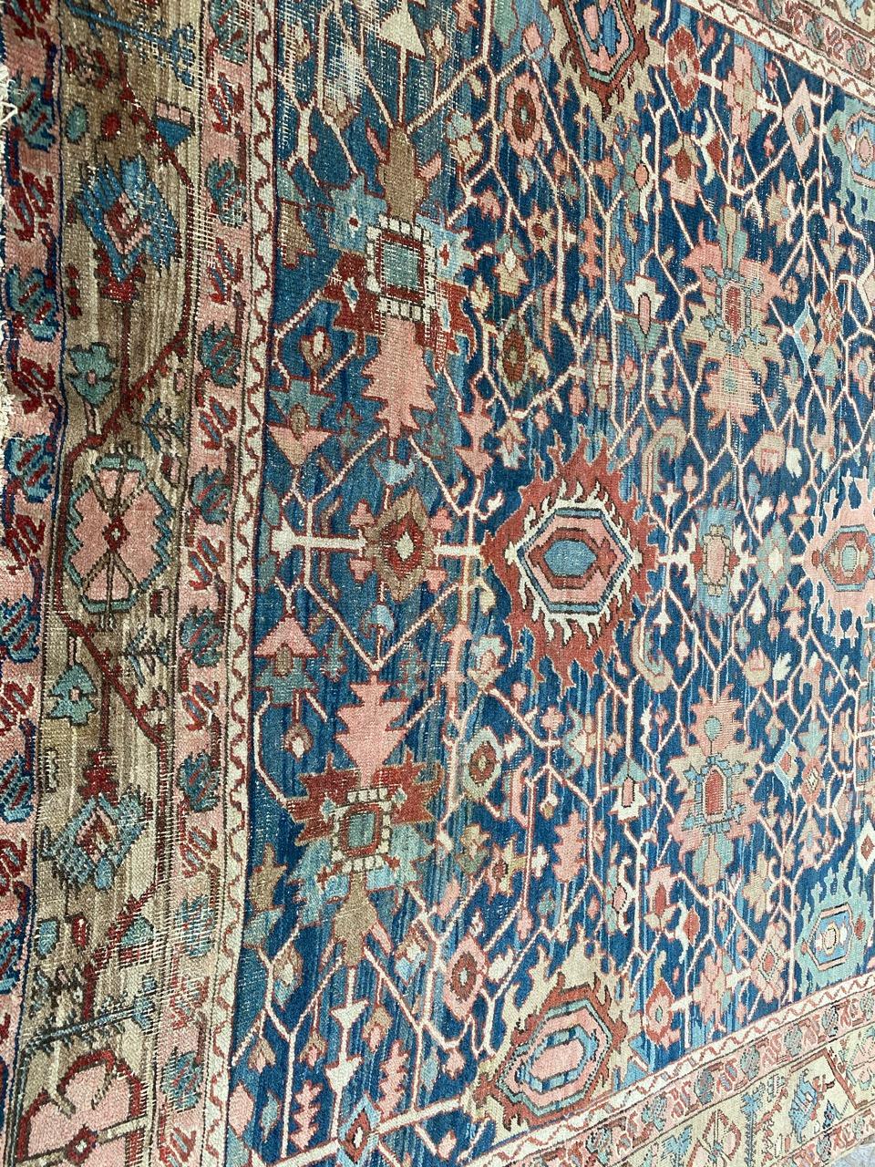 Bobyrug’s Wonderful Antique 19th Century Heriz Rug For Sale 11