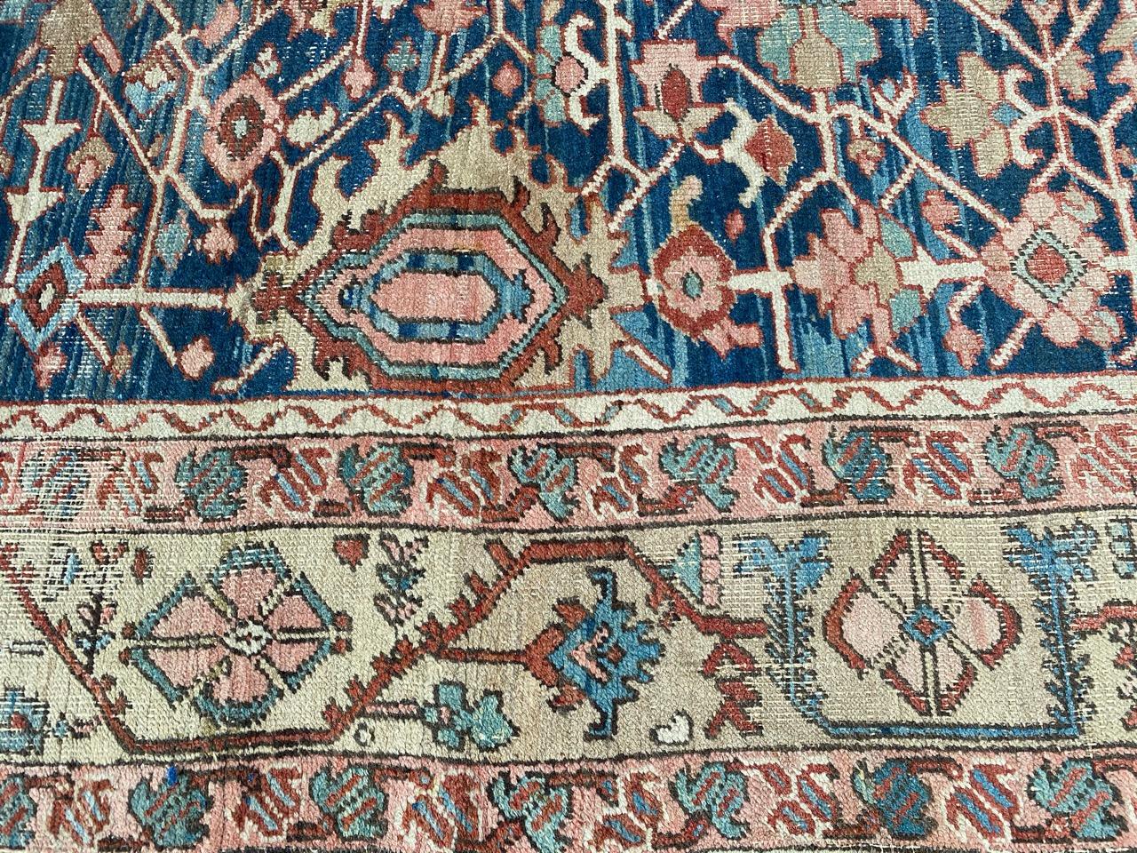 Wonderful Antique 19th Century Heriz Rug For Sale 1