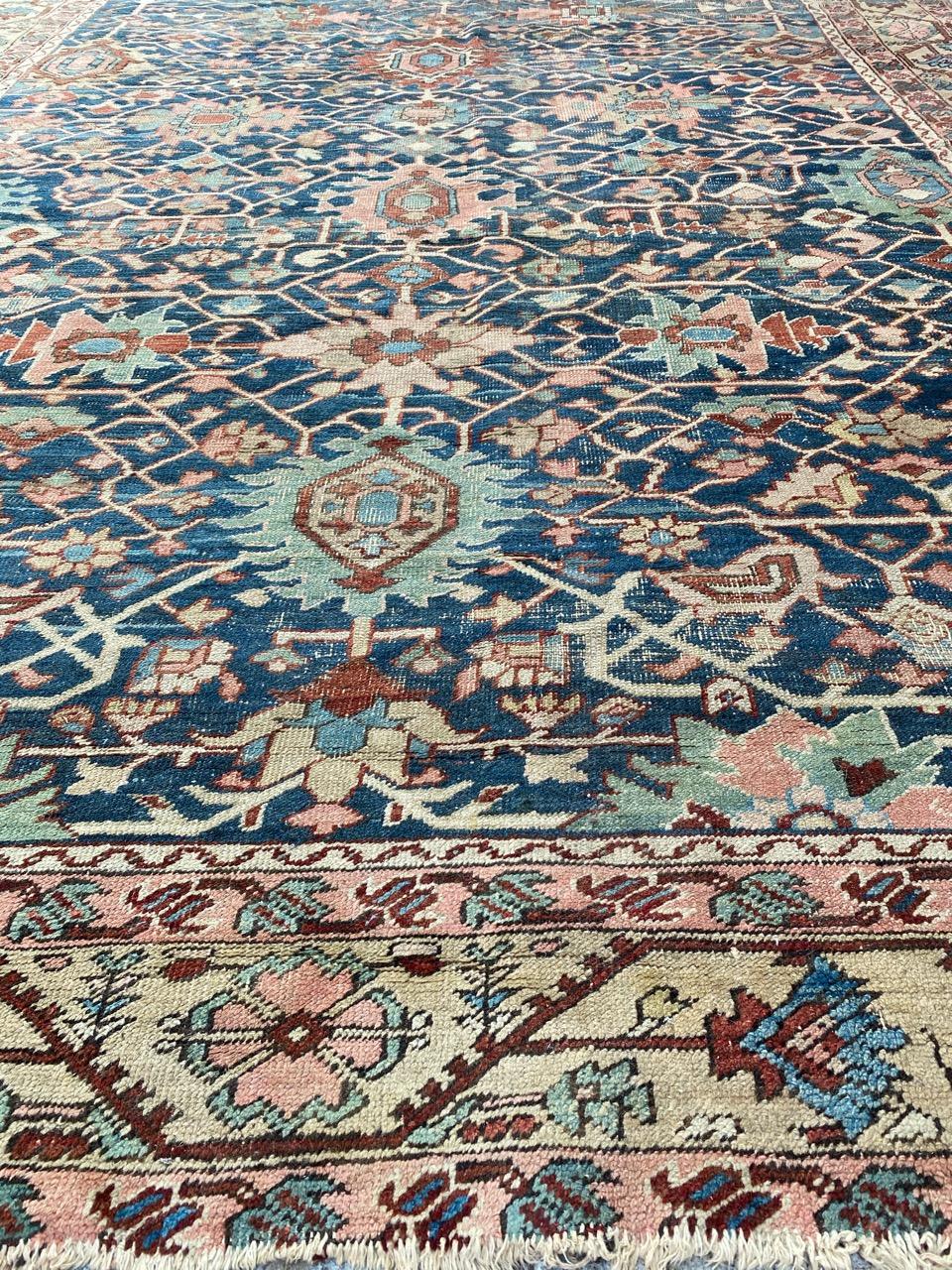 Wonderful Antique 19th Century Heriz Rug For Sale 2