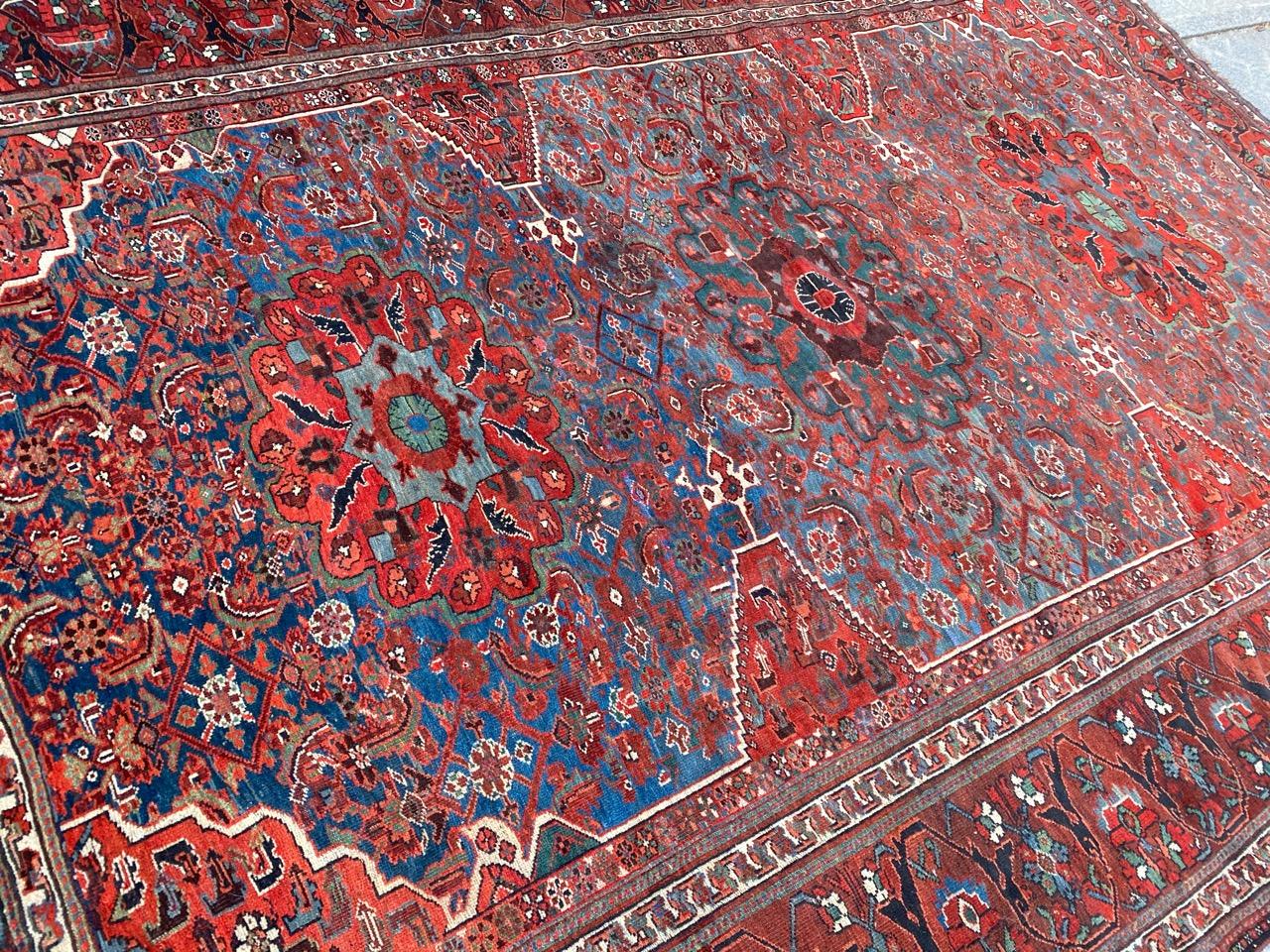 Bobyrugs wundervoller antiker Afshar-Teppich im Angebot 4