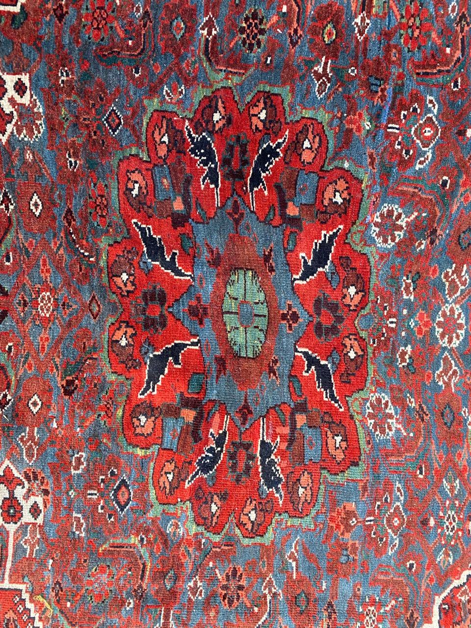 Wool Bobyrug’s Wonderful Antique Afshar Rug For Sale