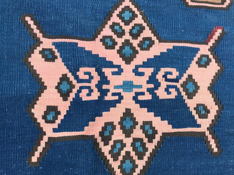 Wonderful Antique Armenian Karabagh Flat Rug Kilim For Sale at 1stDibs