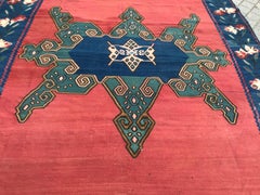 Wonderful Antique Armenian Karabagh Flat Rug Kilim