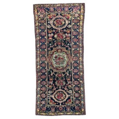 Wonderful Antique Bakhtiar floral Savonnerie design rug