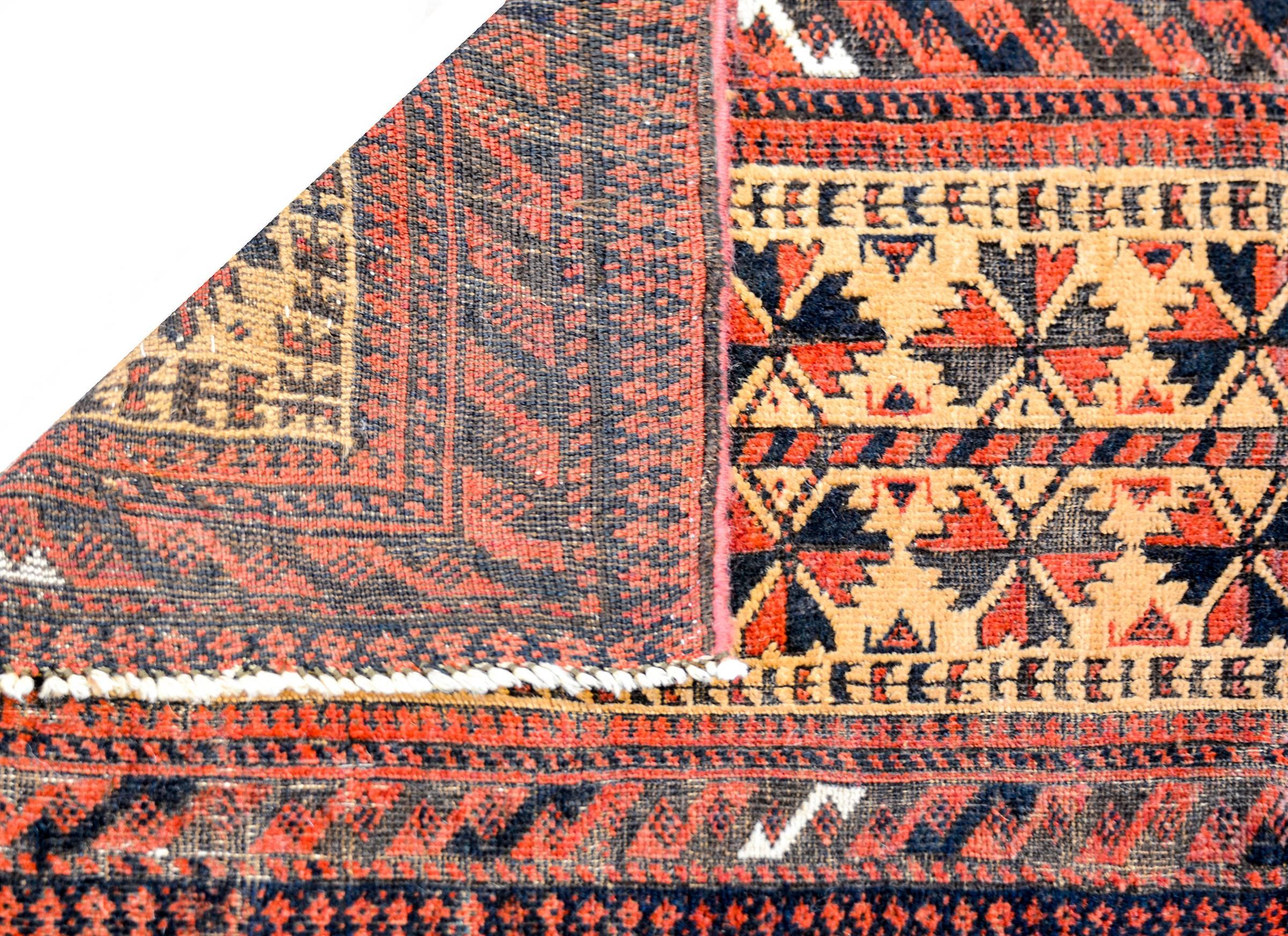 Persian Wonderful Antique Baluch Rug For Sale