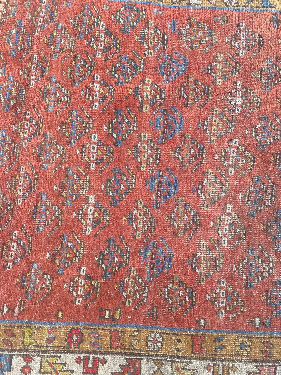19th Century Wonderful Antique Bijar Rug For Sale