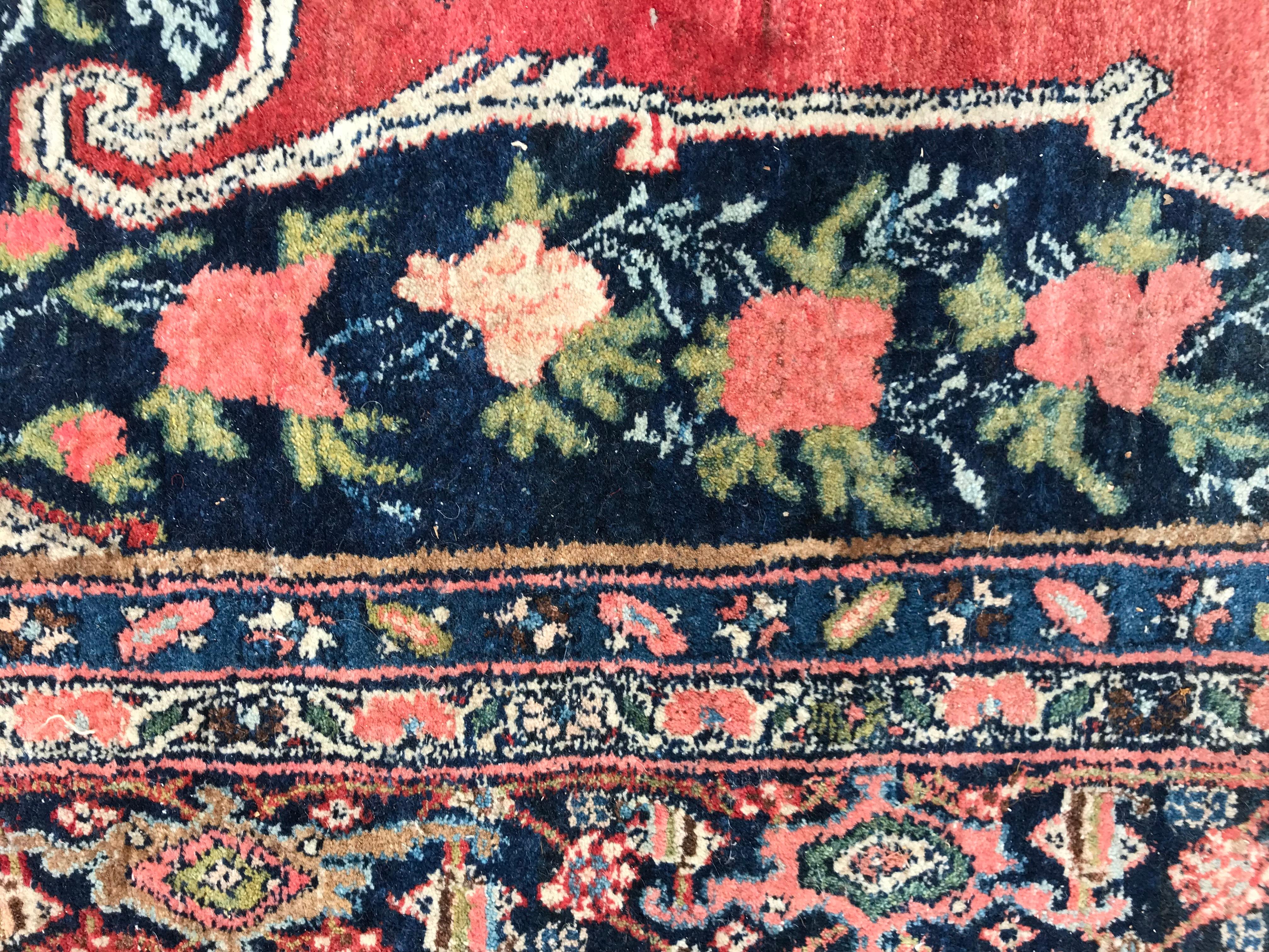 Wunderschöner antiker Bijar-Teppich (Wolle) im Angebot
