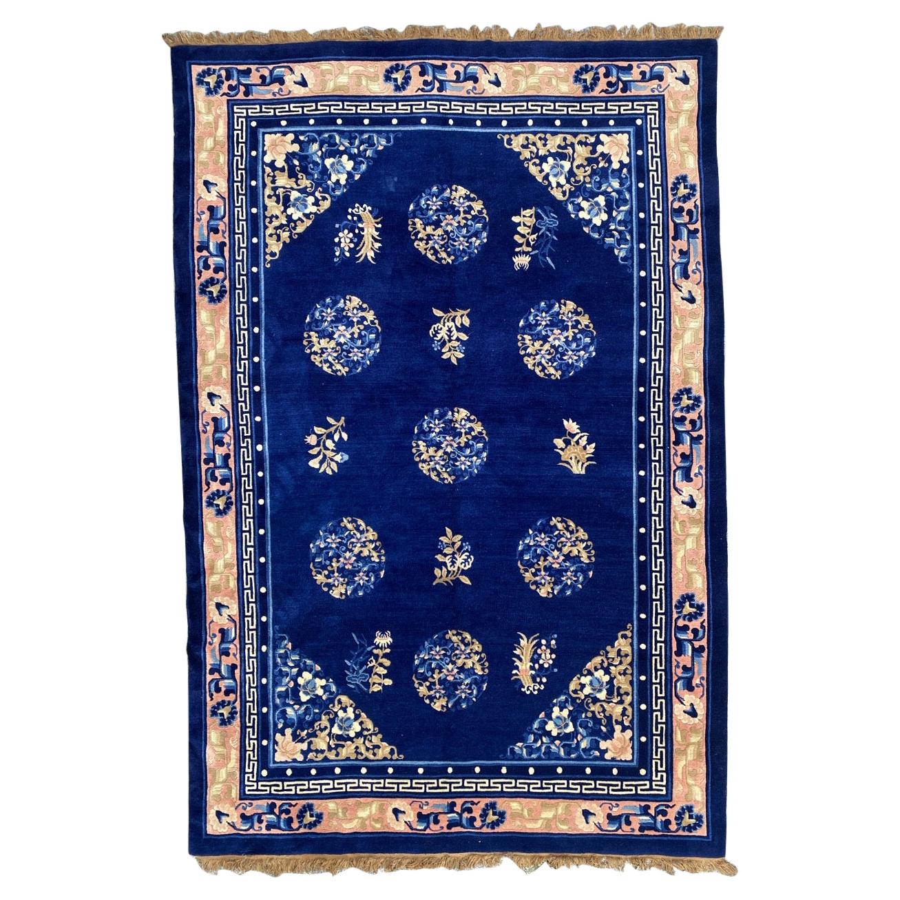 Bobyrug’s Wonderful Antique Chinese Art Deco Beijing Rug