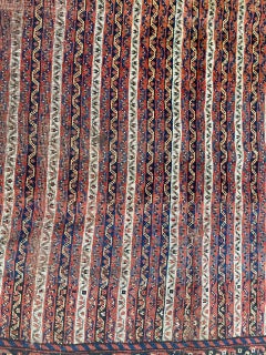 Bobyrug’s Wonderful Antique Distressed Ghashghai Rug