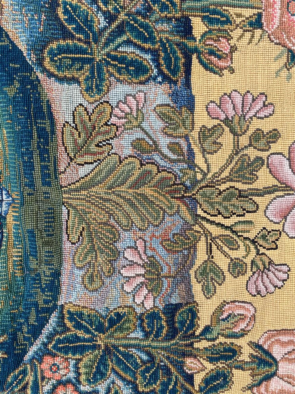 Wonderful Antique Early 19th Century French Needlepoint Tapestry 1