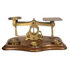 Wonderful antique Edwardian postal scales and weights 