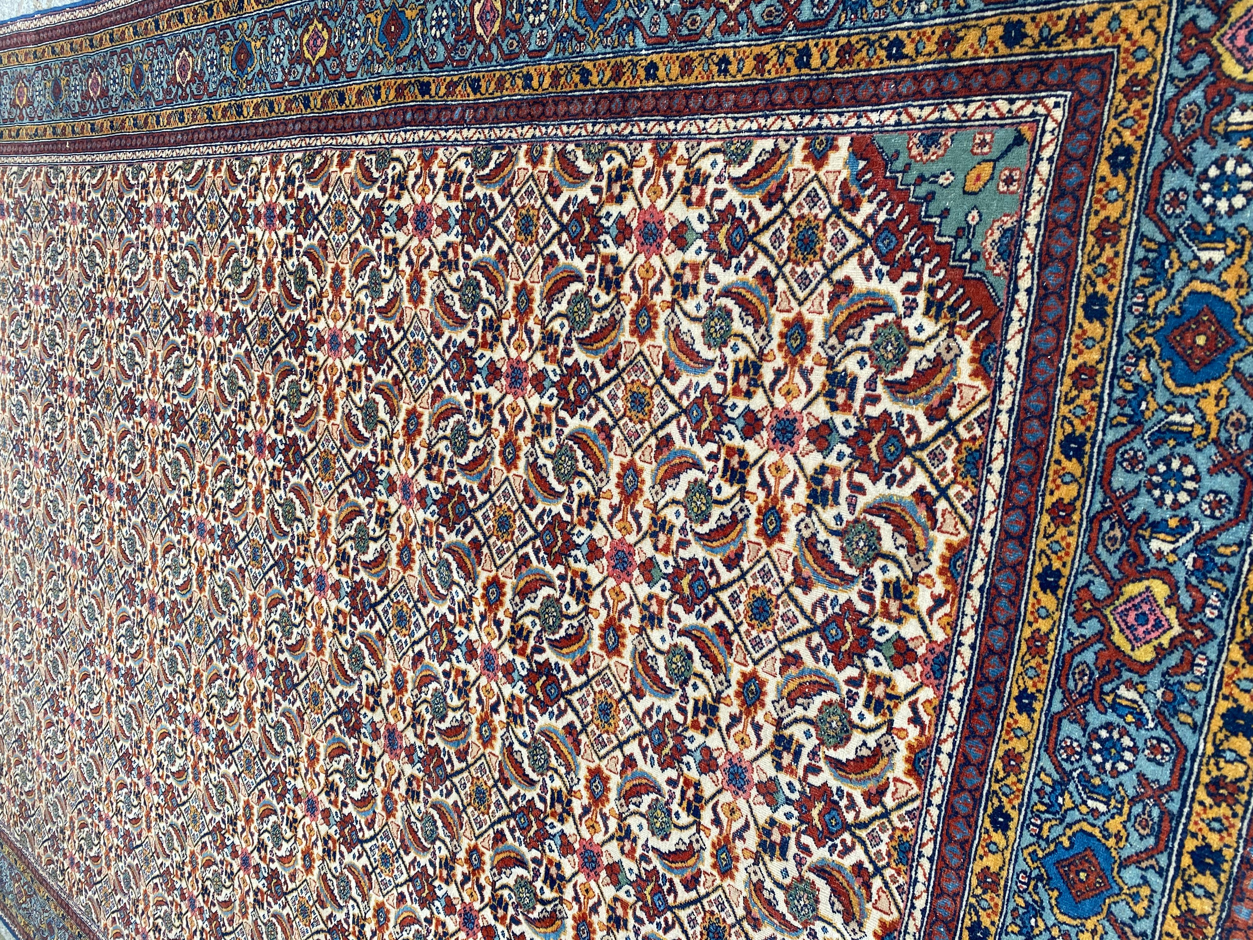 Wunderschöner antiker extrem feiner Täbris-Teppich im Angebot 6