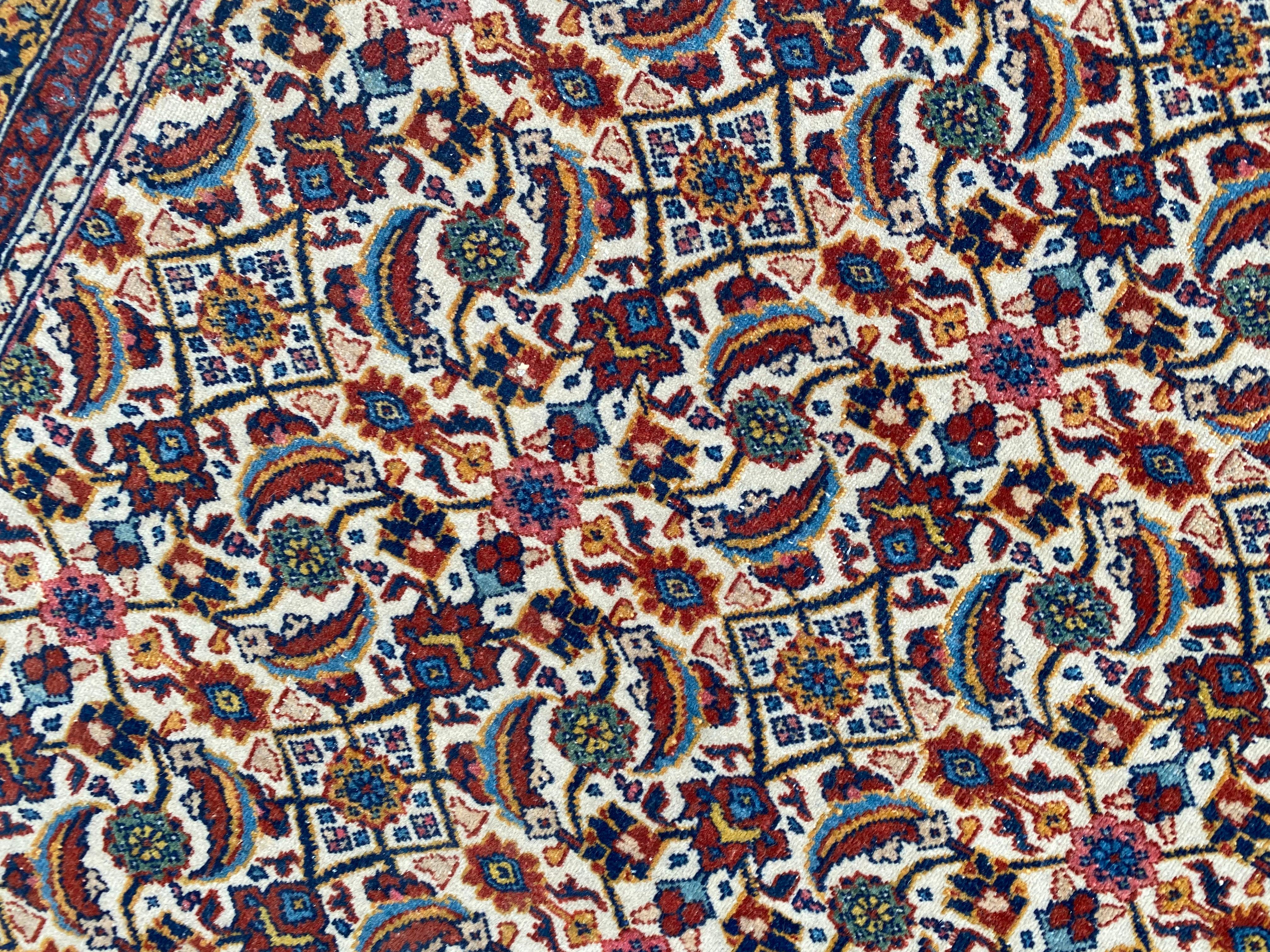 Wunderschöner antiker extrem feiner Täbris-Teppich (19. Jahrhundert) im Angebot