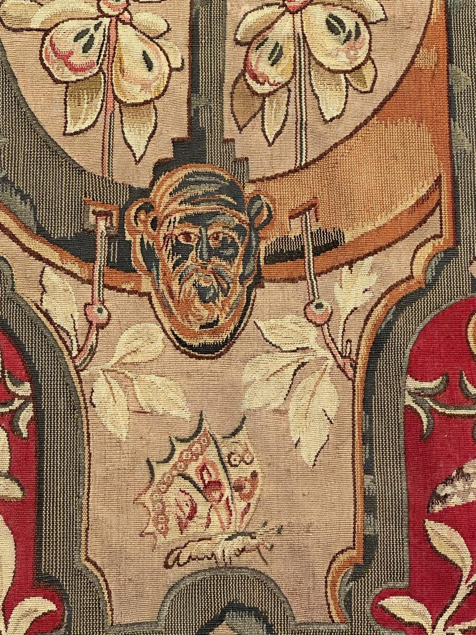 Seta Meraviglioso arazzo di Aubusson in seta francese, tessuto a mano, antico e di pregio in vendita