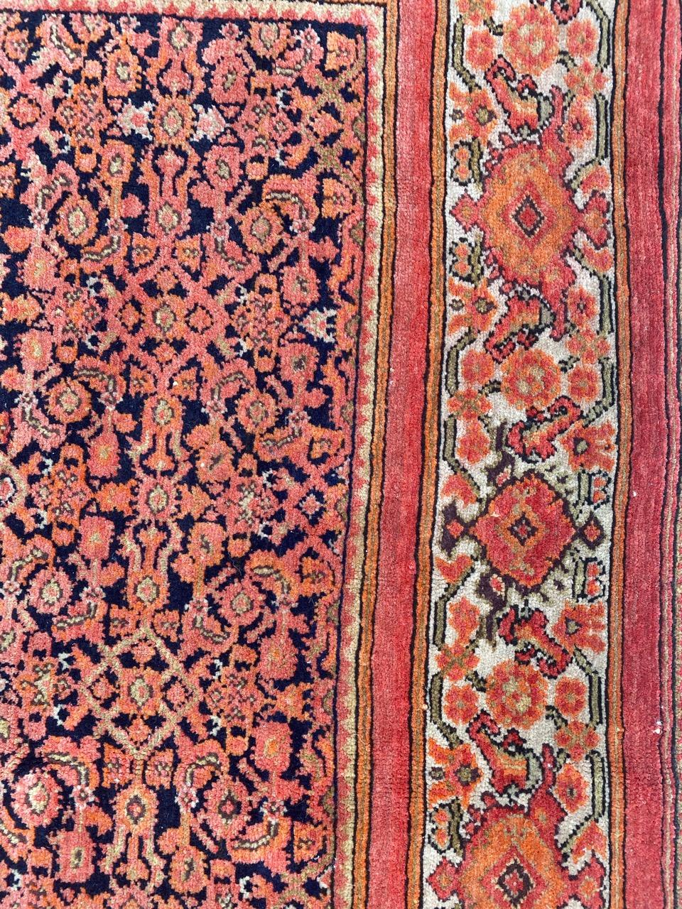 Bobyrug's Wunderschöner Antiker Feiner Malayer Teppich (Wolle) im Angebot