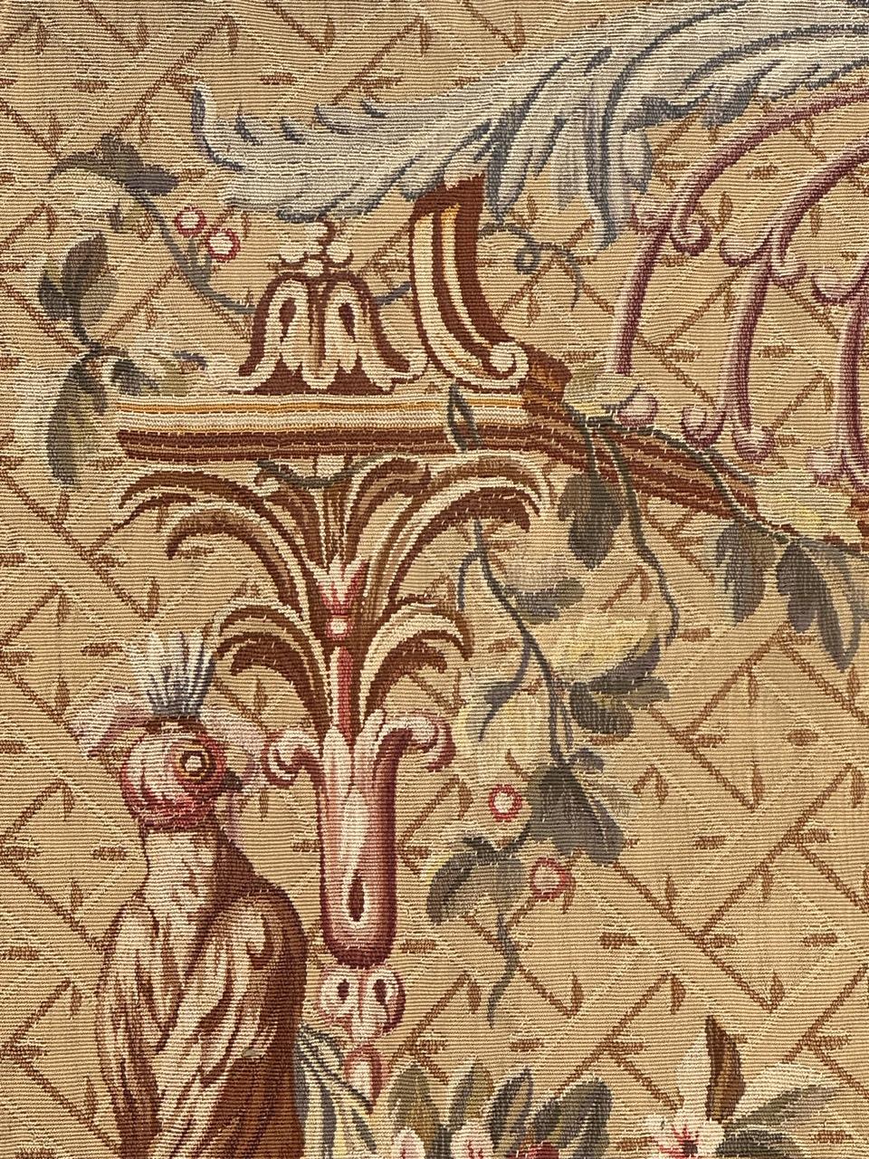 Wonderful Antique Fine silk French Aubusson Tapestry For Sale 4