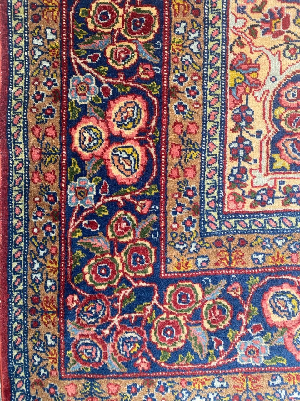 Wunderschöner antiker feiner Täbris-Teppich (Tabriz) im Angebot