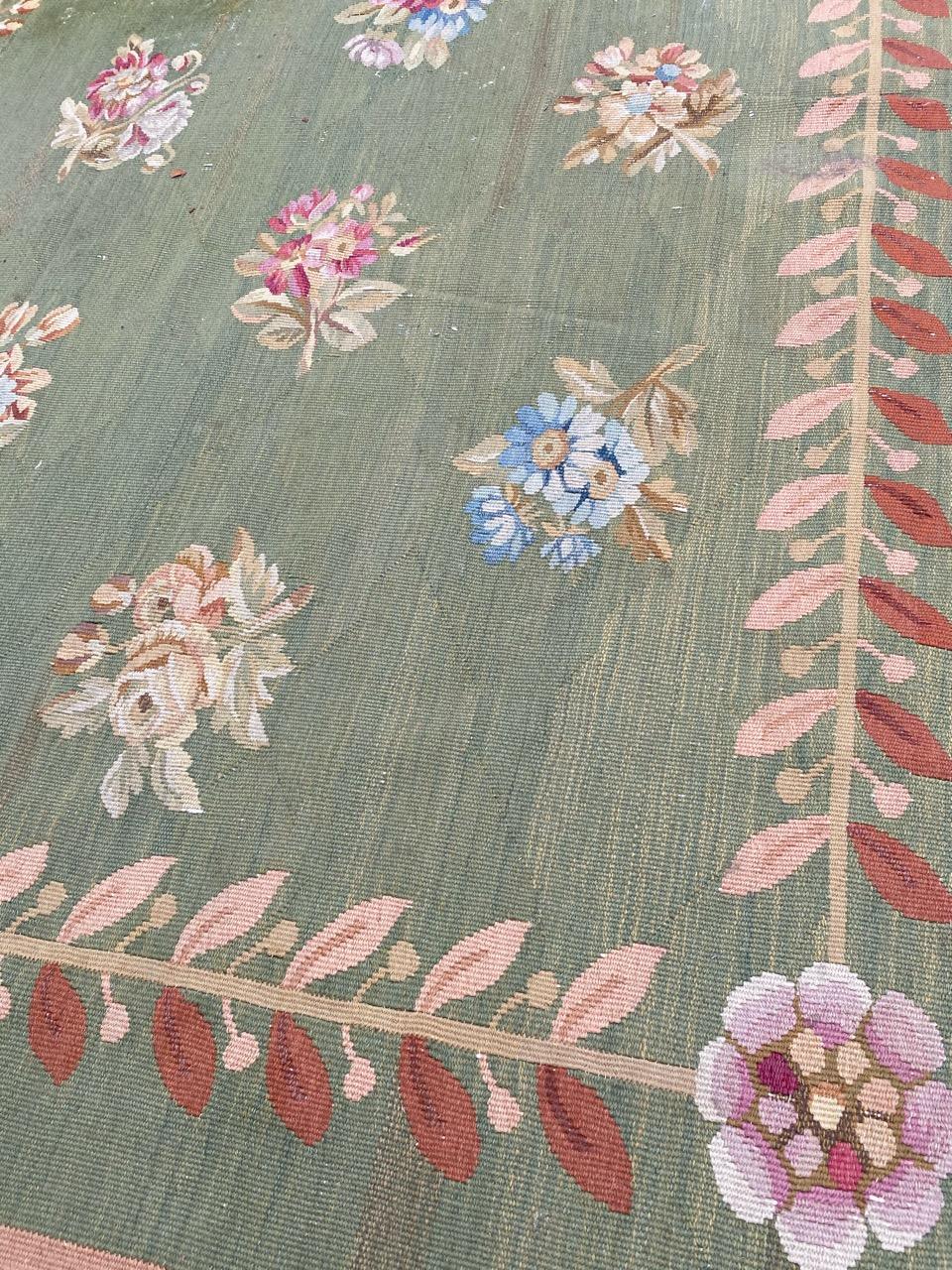 Wonderful Antique French Aubusson Empire Design Rug For Sale 7
