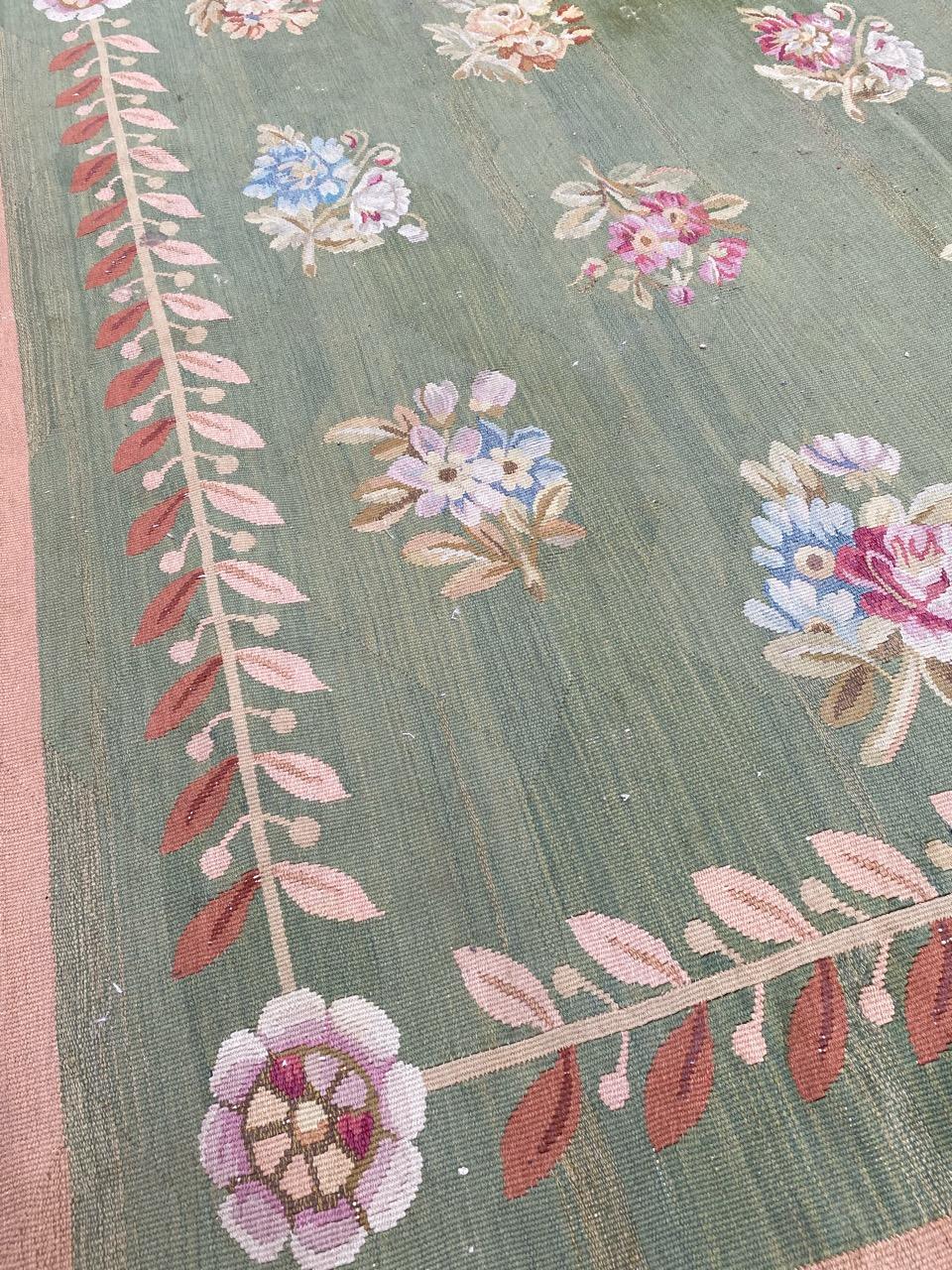 Wonderful Antique French Aubusson Empire Design Rug For Sale 8