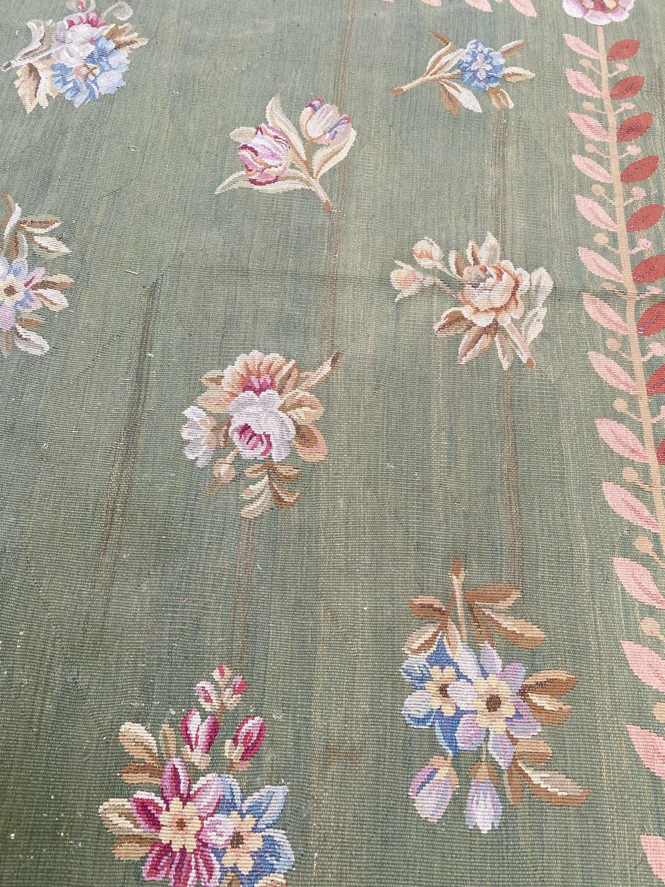 19th Century Wonderful Antique French Aubusson Empire Design Rug For Sale
