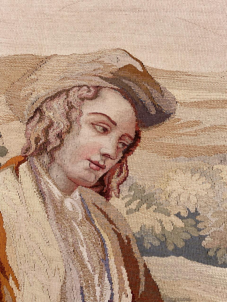 Bobyrug's Wonderful Antique French Aubusson Fine Tapestry (Tapisserie ancienne française d'Aubusson) en vente 3