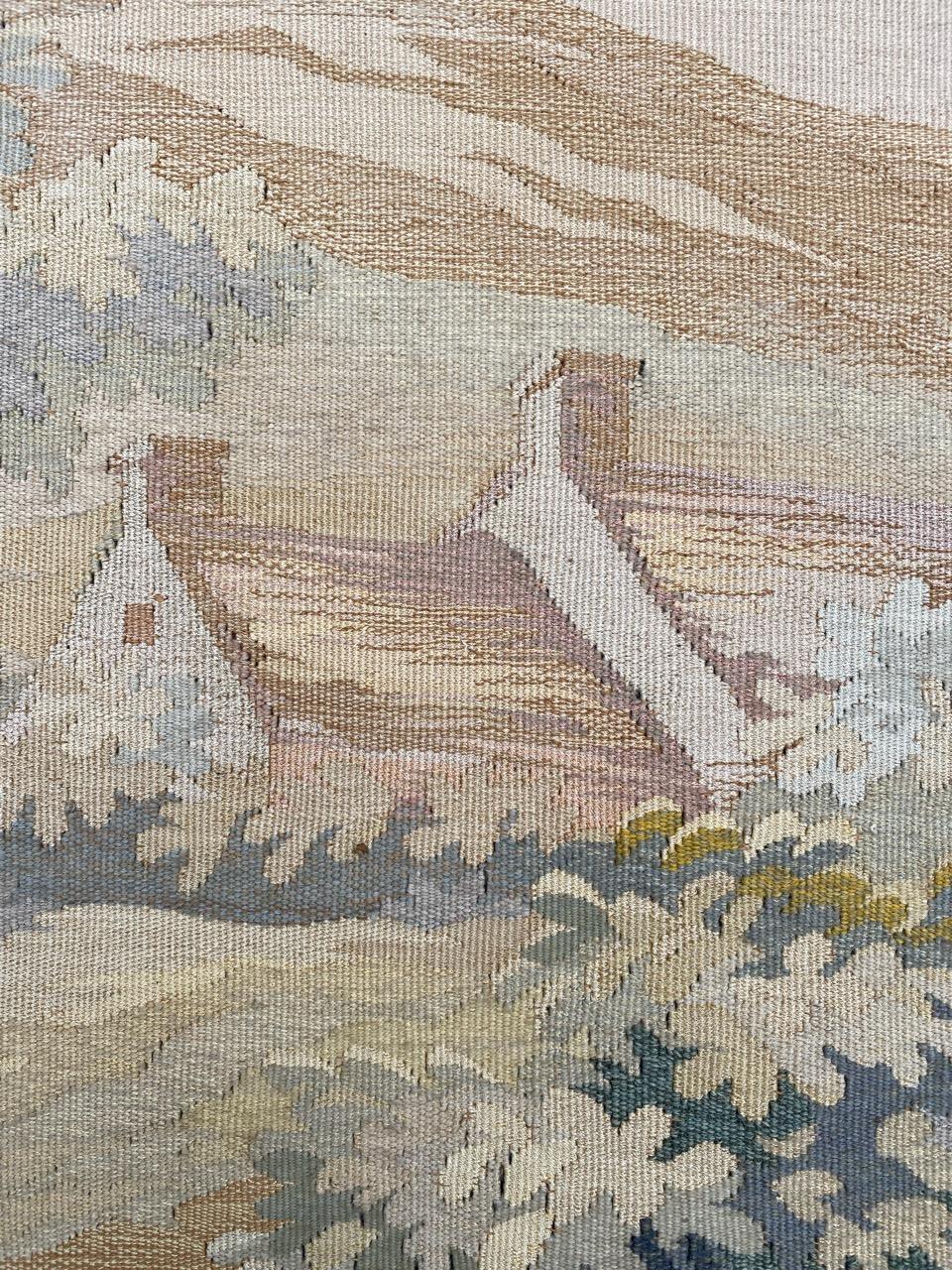 Bobyrug's Wonderful Antique French Aubusson Fine Tapestry (Tapisserie ancienne française d'Aubusson) en vente 12