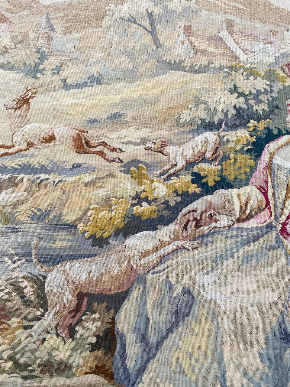 Maravilloso Tapiz Antiguo Francés Aubusson de Bobyrug en venta 1